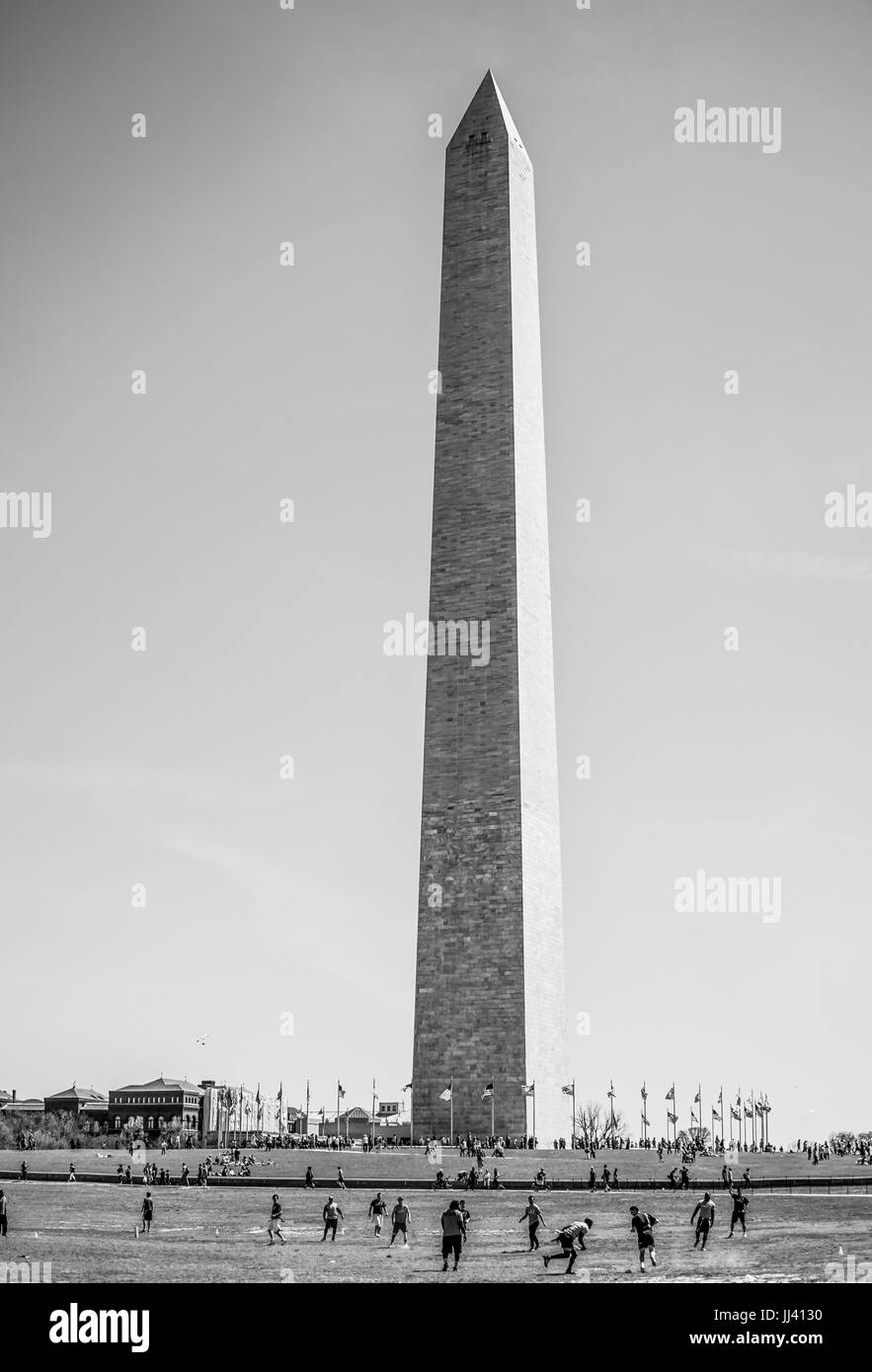 Washington Monument à Washington DC Banque D'Images