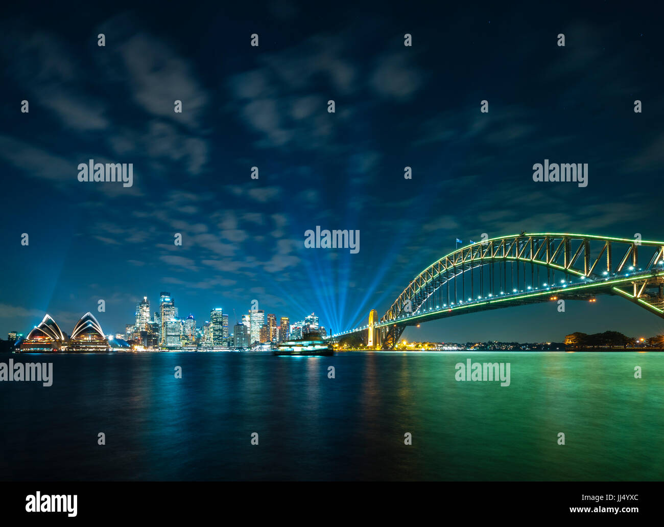 CBD de Sydney et le Harbour Bridge Banque D'Images