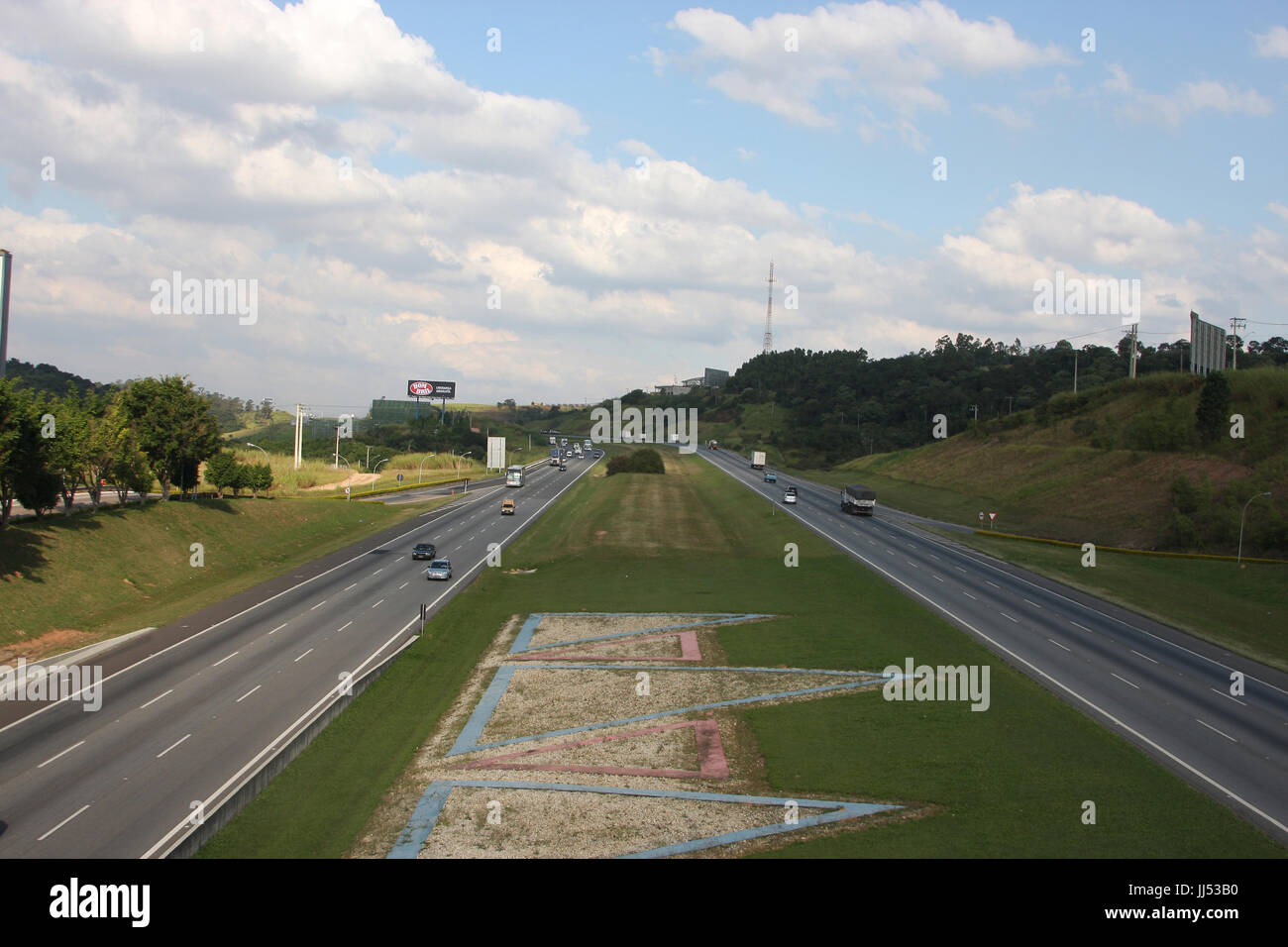 L'Autoroute, São Paulo, Brésil Banque D'Images