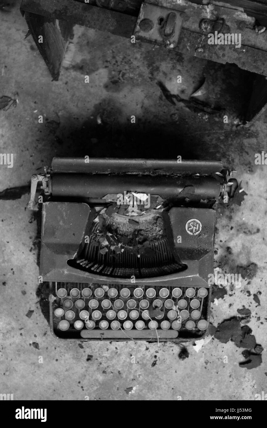 Machine à écrire, Rio Claro, São Paulo, Brésil Banque D'Images