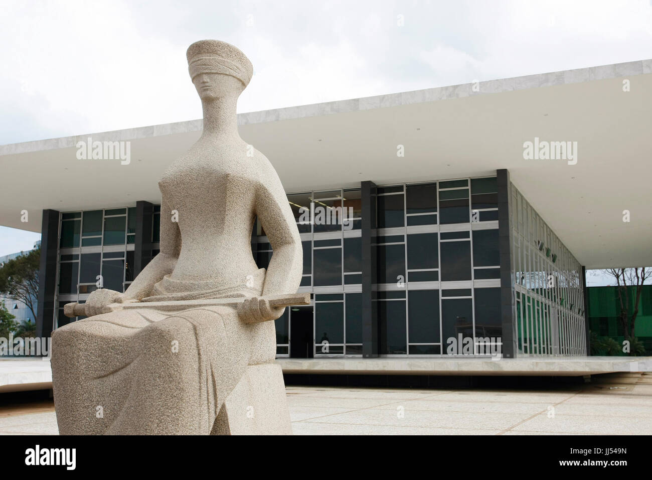 Statue de la Justice, Brasilia, Brésil Banque D'Images