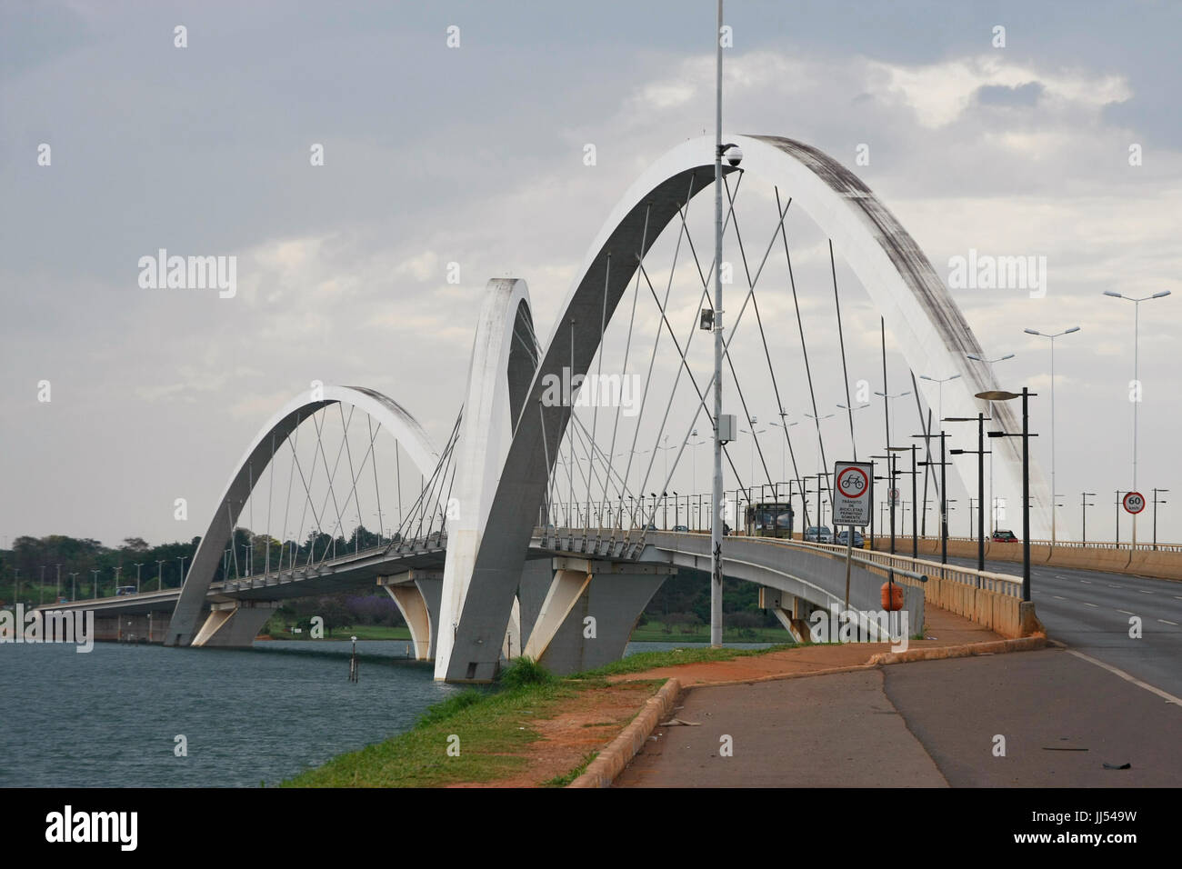 Juscelino Kubitschek Bridge, Brasilia, Brésil Banque D'Images