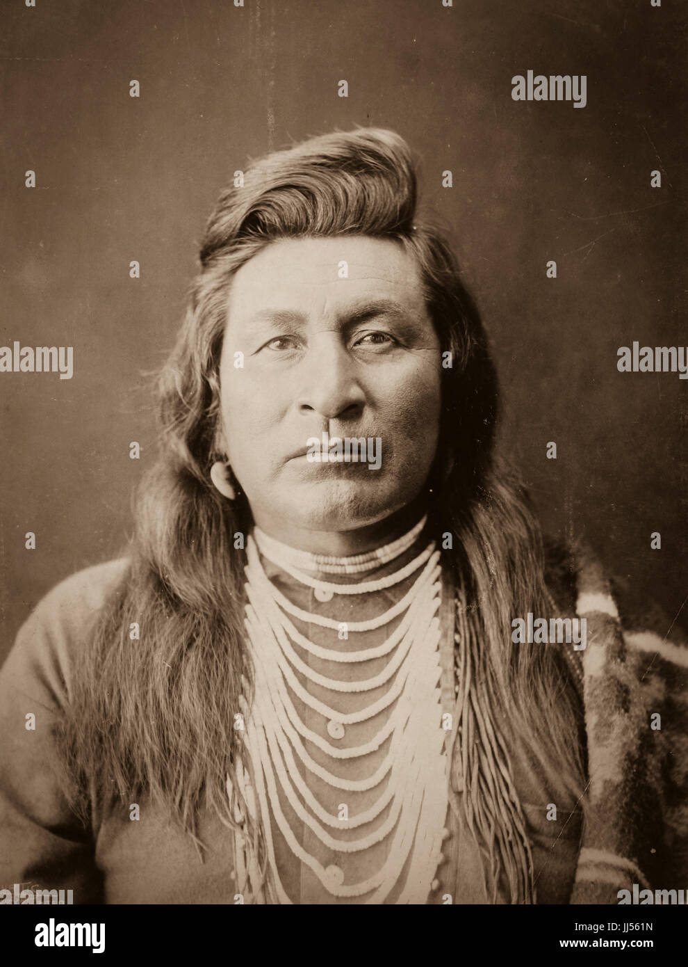 Les portraits et paysages de Edward S. Curtis 1868 - 1952 L'accent sur les tribus indiennes autochtones d'Amérique du Nord-ouest du Pacifique. Photographies par Edward Sheriff Curtis. Banque D'Images