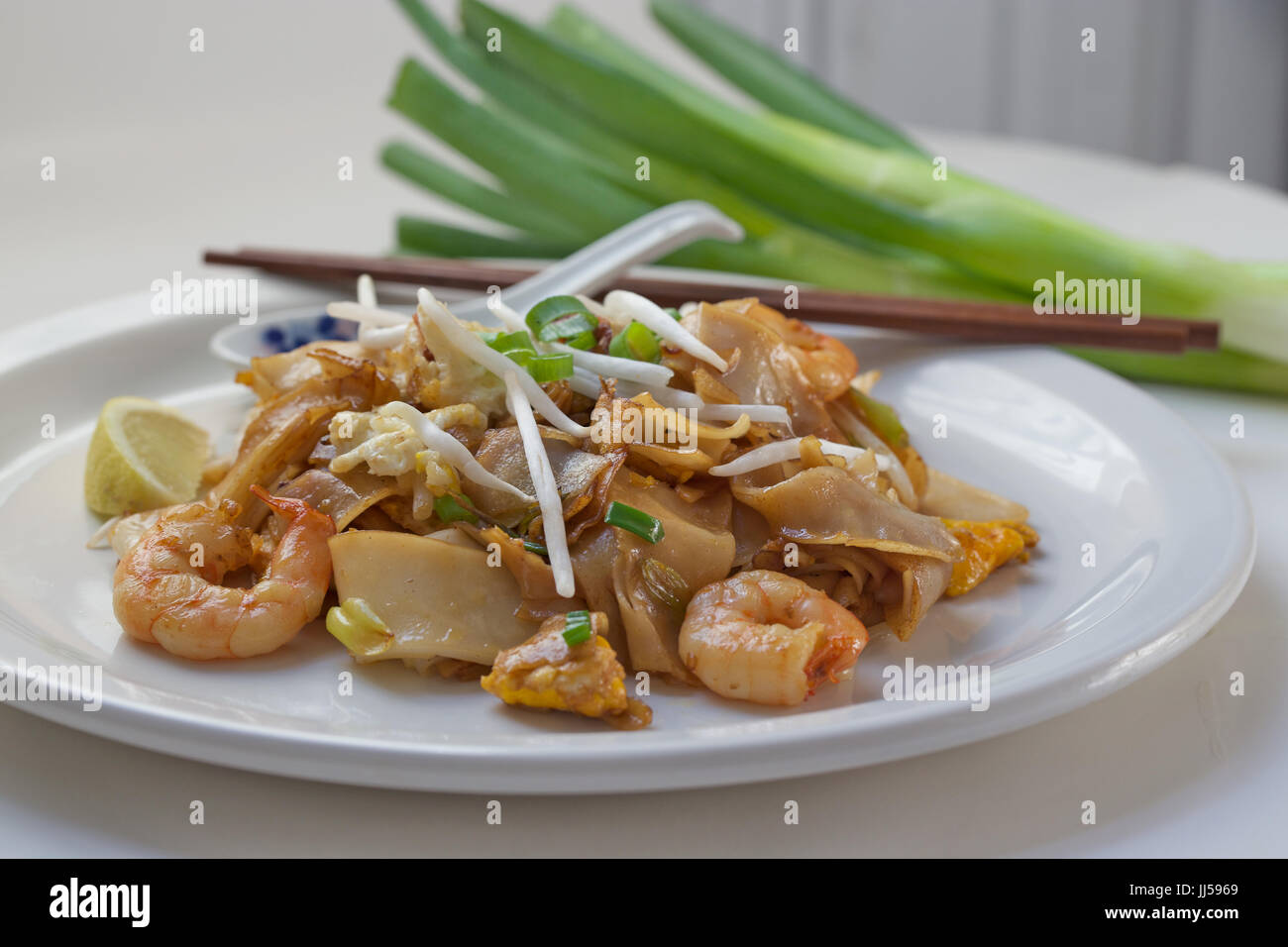 Penang Fried Noodles Télévision Banque D'Images