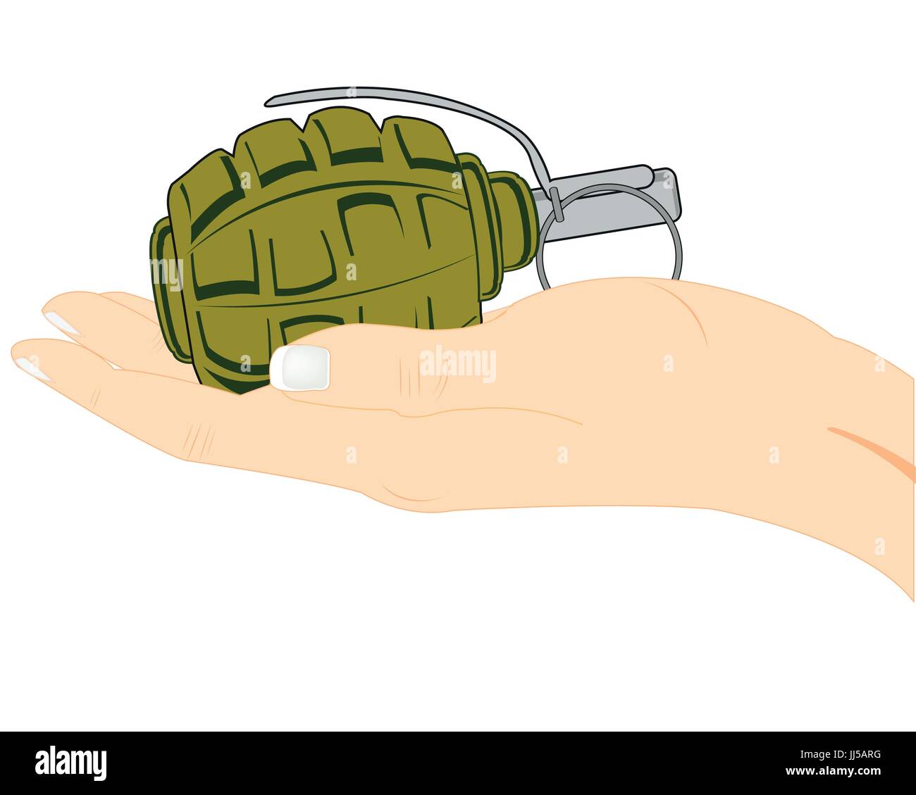 Grenade à main Illustration de Vecteur