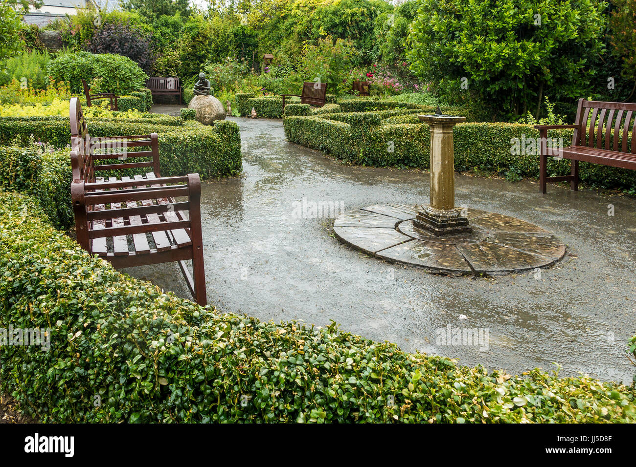 Sydney,maison,Jardin commémoratif Secret cinq enfants sont morts dans un incendie en 1942,Great Torrington, Devon, Angleterre Banque D'Images