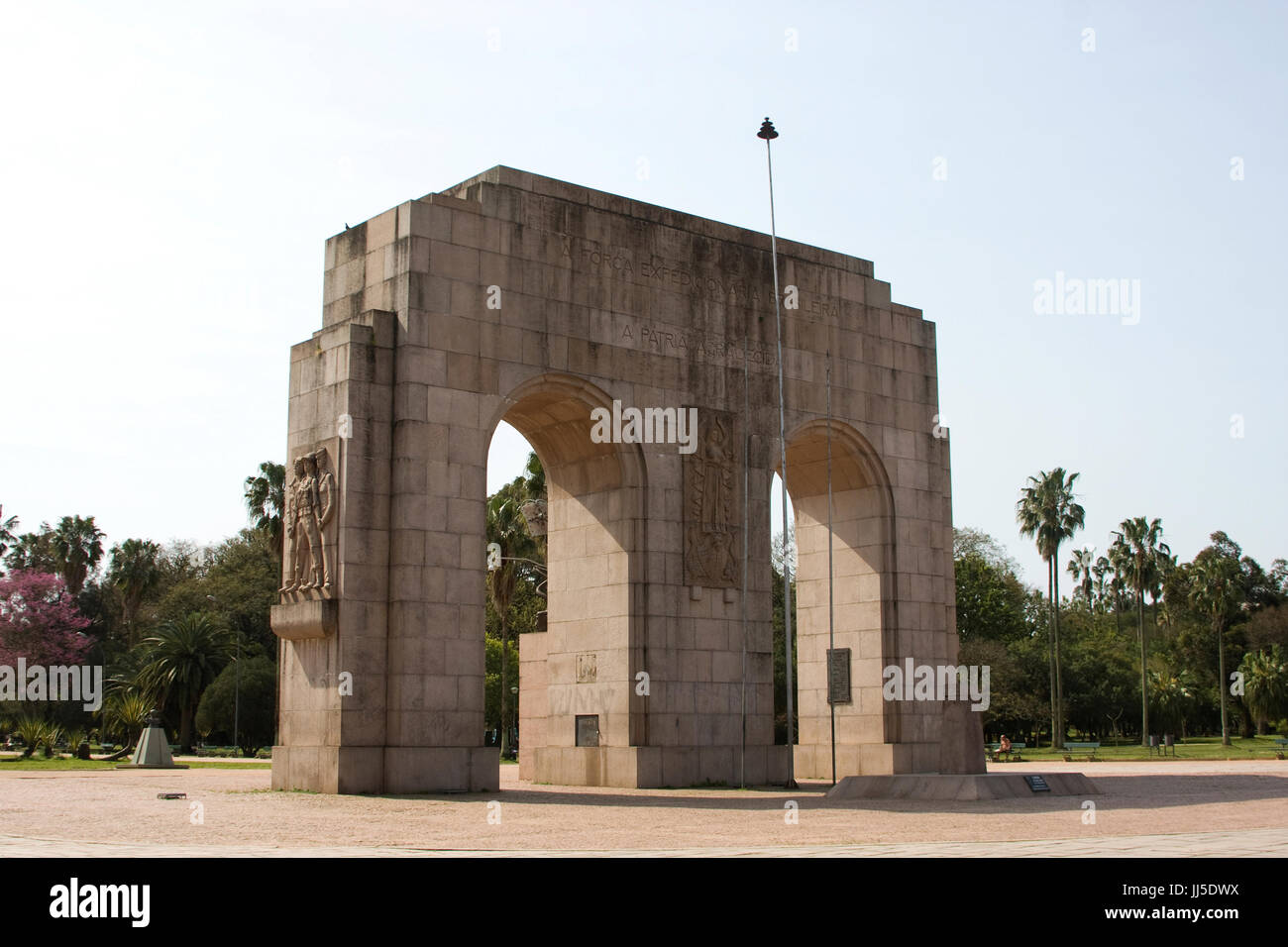 Monument à l'expéditionnaire, Porto Alegre, Rio Grande do Sul, Brésil Banque D'Images