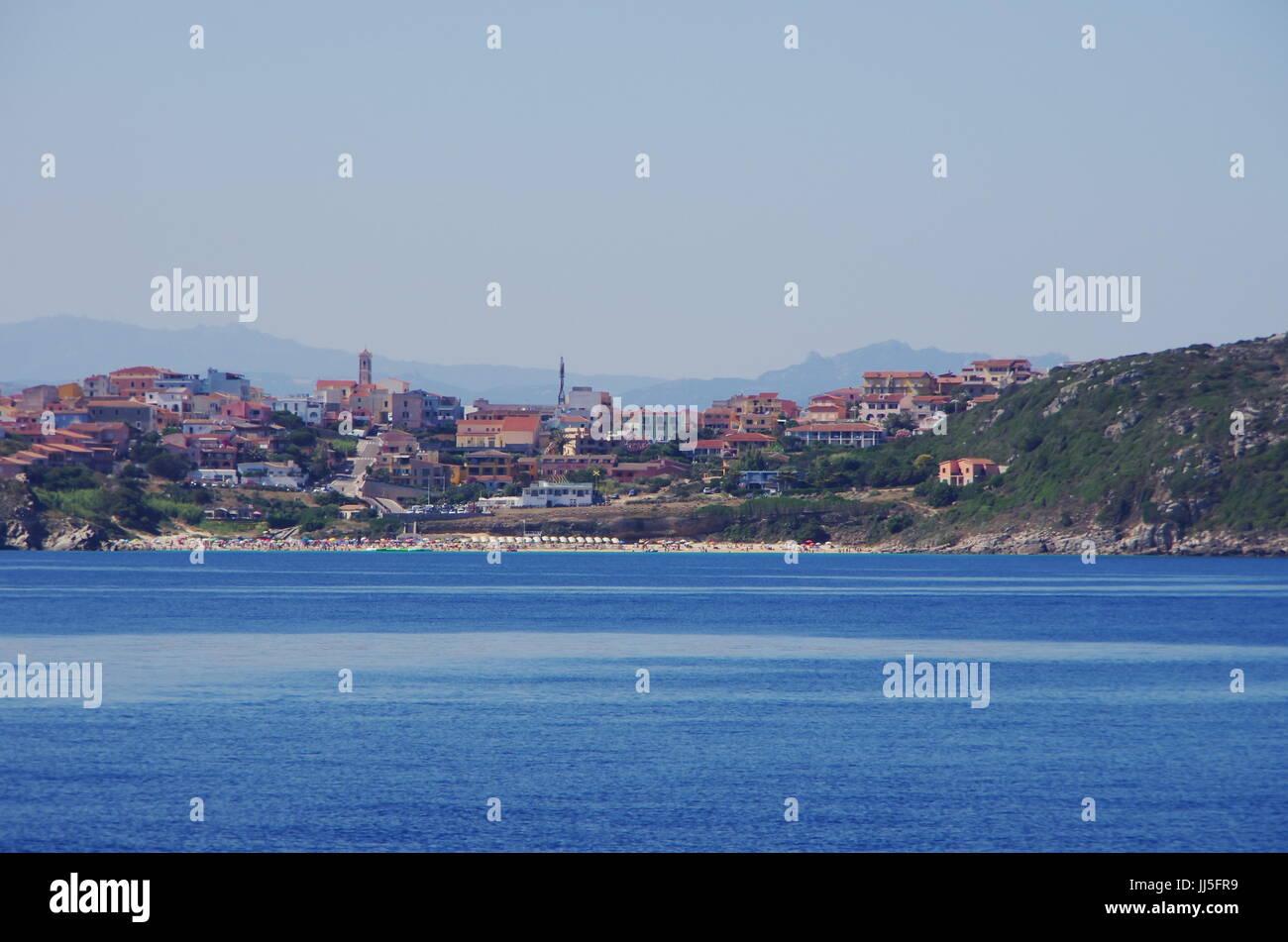 Vue de Santa Teresa di Gallura, Sardaigne. Santa Teresa port est connecté à Bonifacio en Corse Banque D'Images
