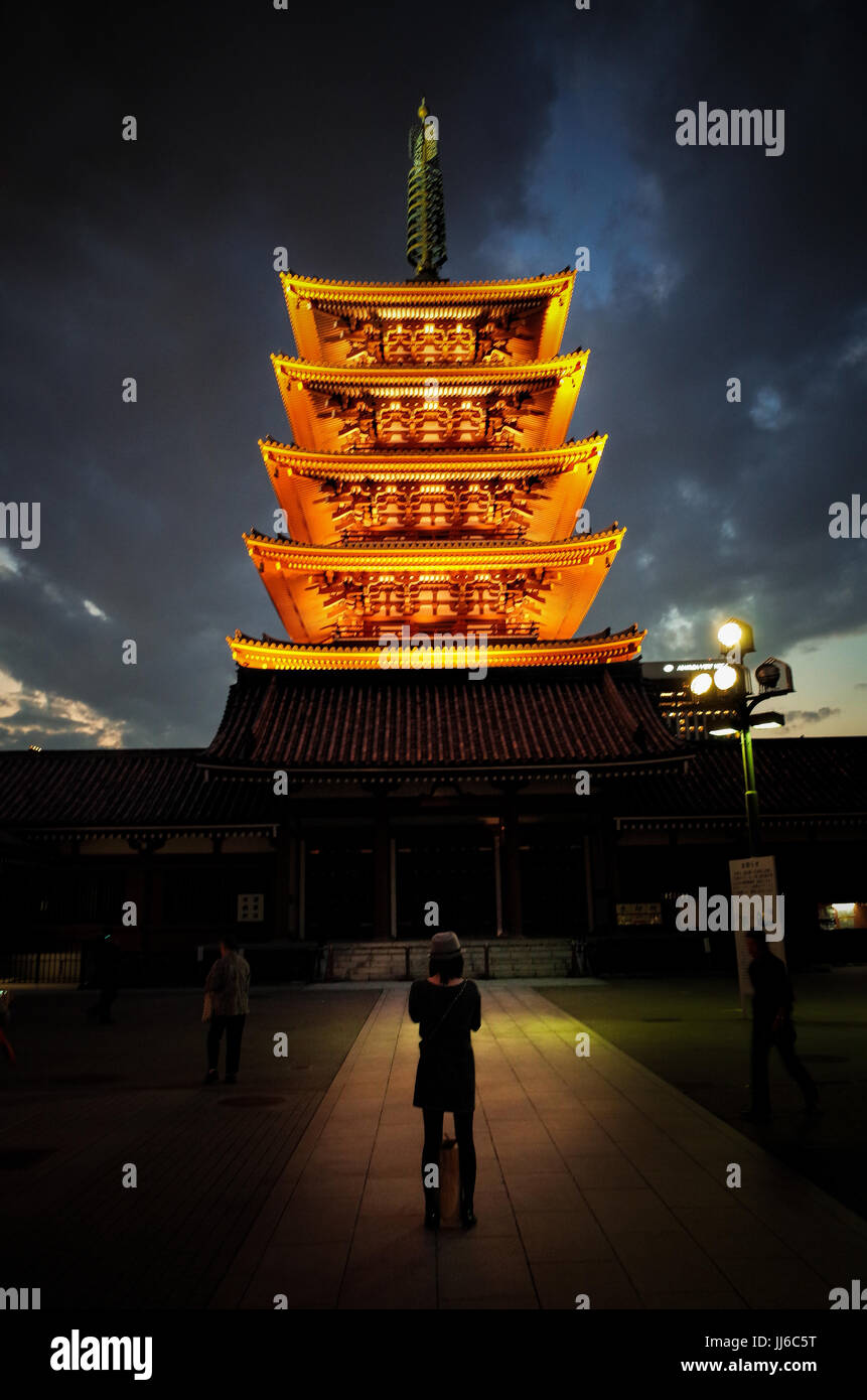 La pagode à cinq étages Banque D'Images