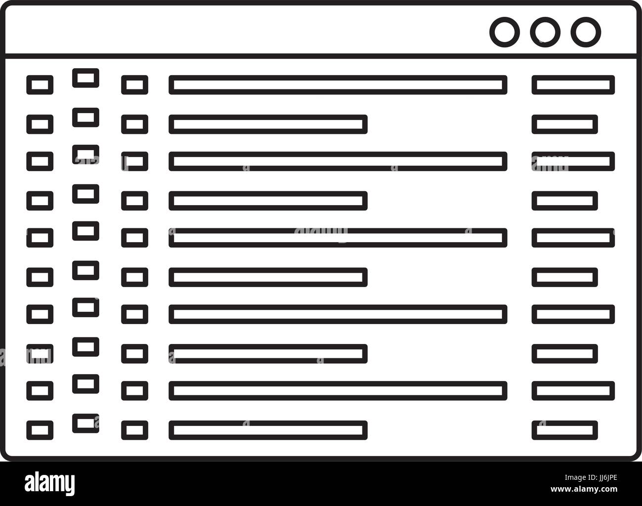 Les codes du système de programmation vecteur icône illustration graphic design Illustration de Vecteur