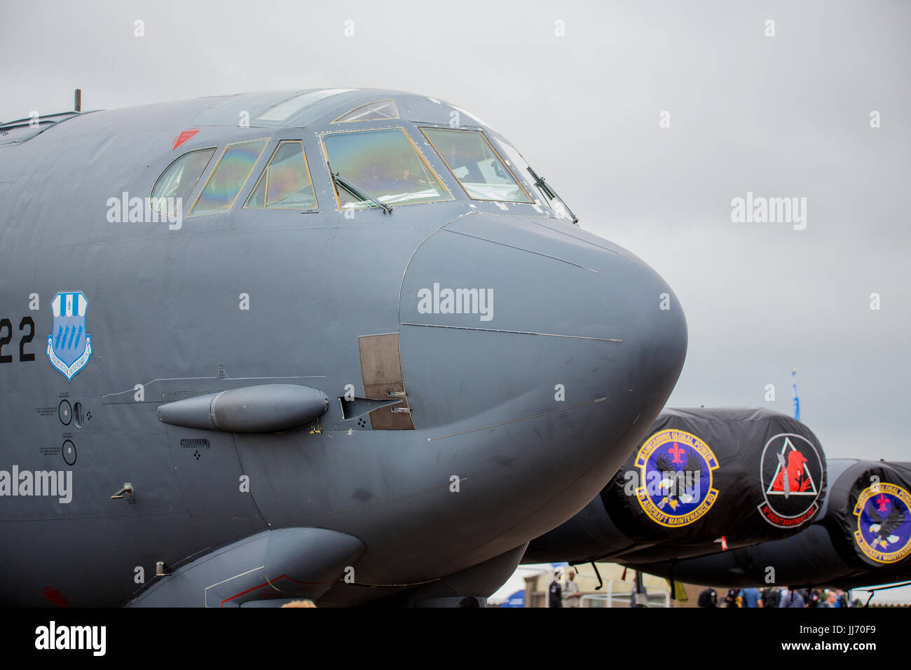 L'US Air Force UN B-52H Stratofortress en exposition statique à RIAT Fairford, UK Banque D'Images