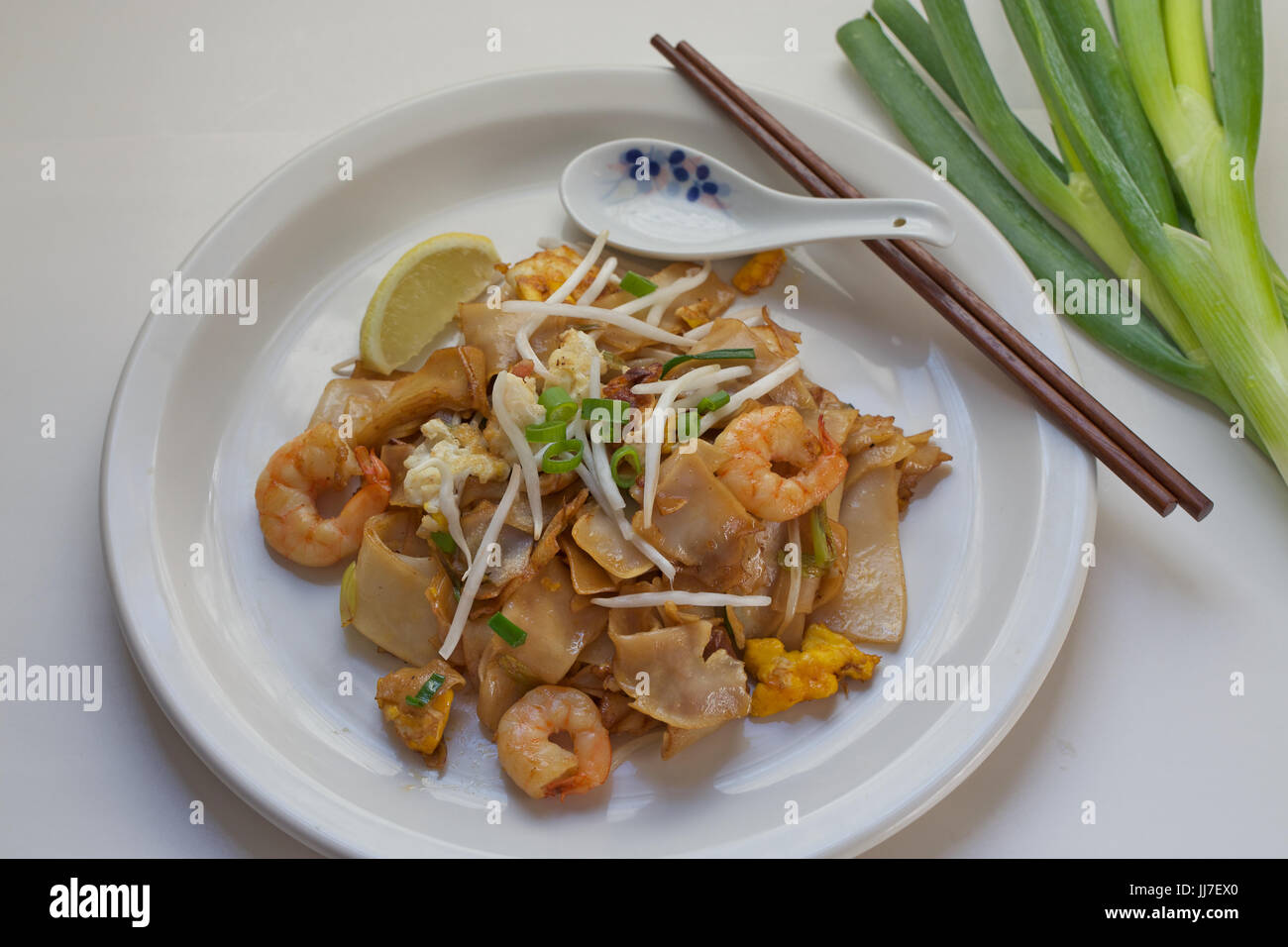 Penang Fried Noodles Télévision Banque D'Images