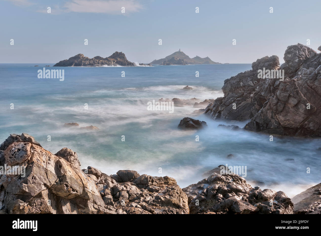 Pointe de la Parata, Sanguinaires, Ajaccio, Corse, France Banque D'Images