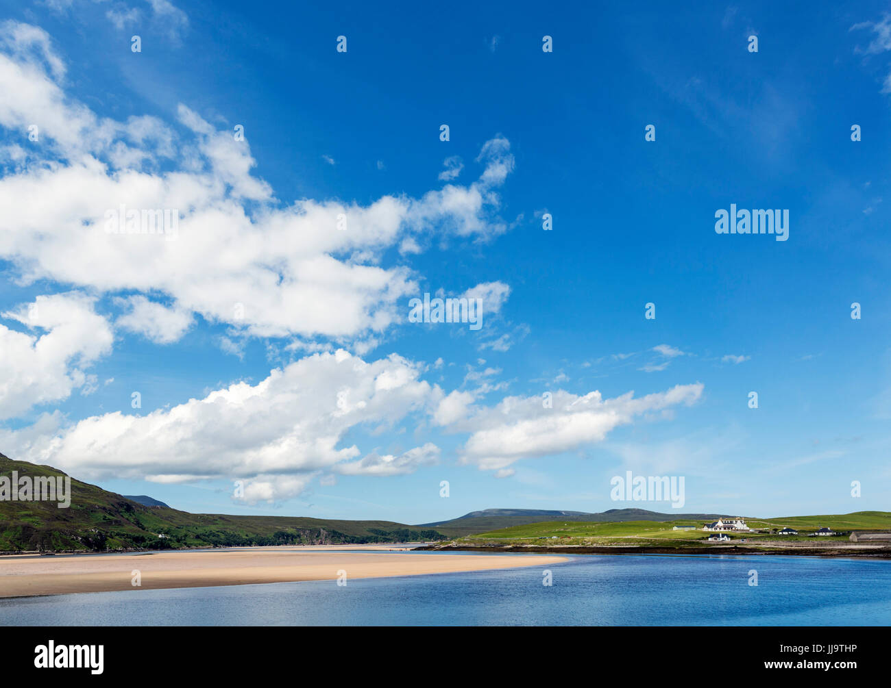 Kyle of Durness, près de Keoldale, sur la côte nord 500, Sutherland, Highlands, Scotland, UK Banque D'Images