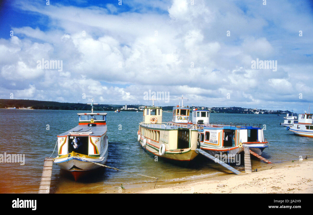 La rivière São Francisco, Penedo, Alagoas, Brésil Banque D'Images