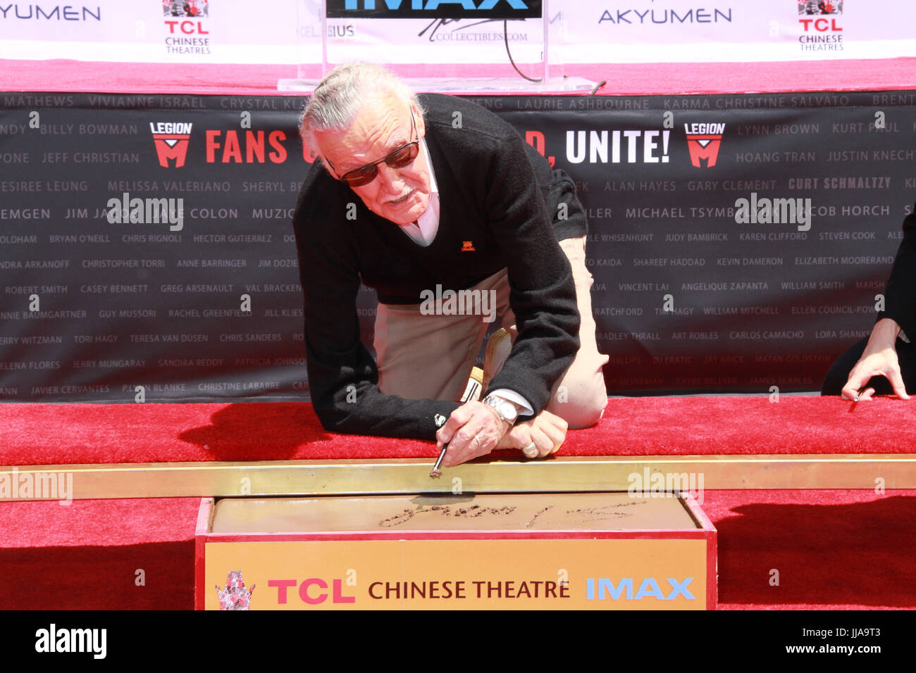 Los Angeles, USA. 18 juillet, 2017. 07/18/2017 Stan Lee Stan Lee, de part et d'empreinte écologique cérémonie tenue à la TCL Chinese Theatre de Los Angeles, CA Photo : Cronos/Hollywood News/Alamy Live News Banque D'Images