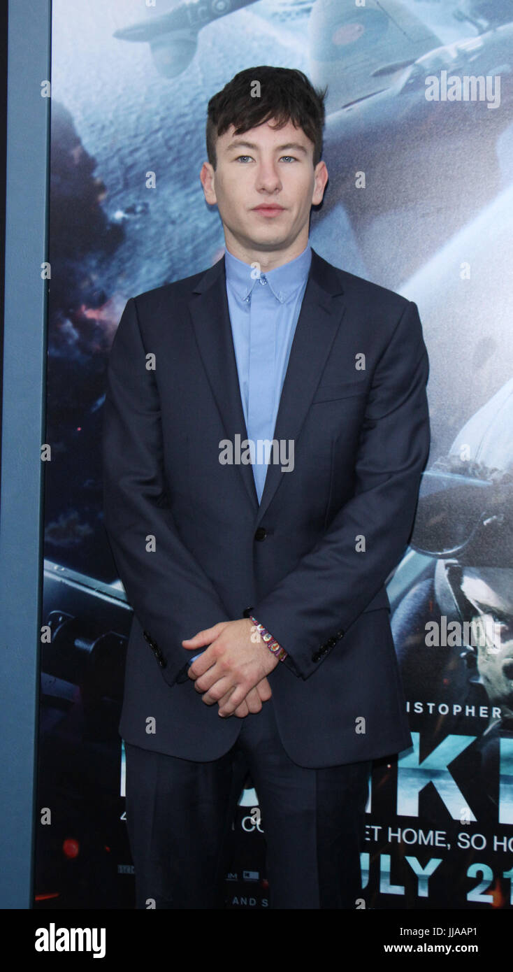 New York, USA. Juil 18, 2017. Assister à Warner Bros.Barry Keoghan Photos nous présente une première mondiale de Dunkerque dans l'AMC Loews Lincoln Square 13 à New York le 18 juillet 2017. Credit : MediaPunch Inc/Alamy Live News Banque D'Images