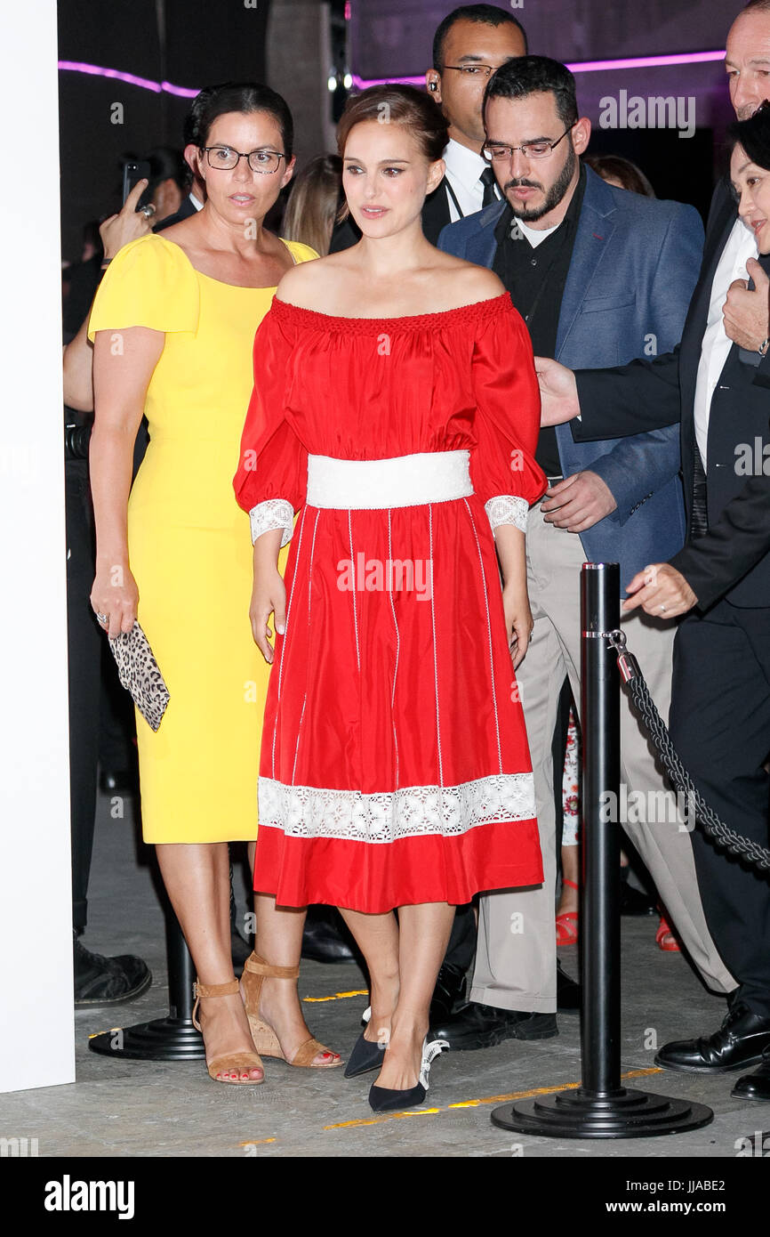 Tokyo Japon 19 Juillet 2017 Lactrice Natalie Portman