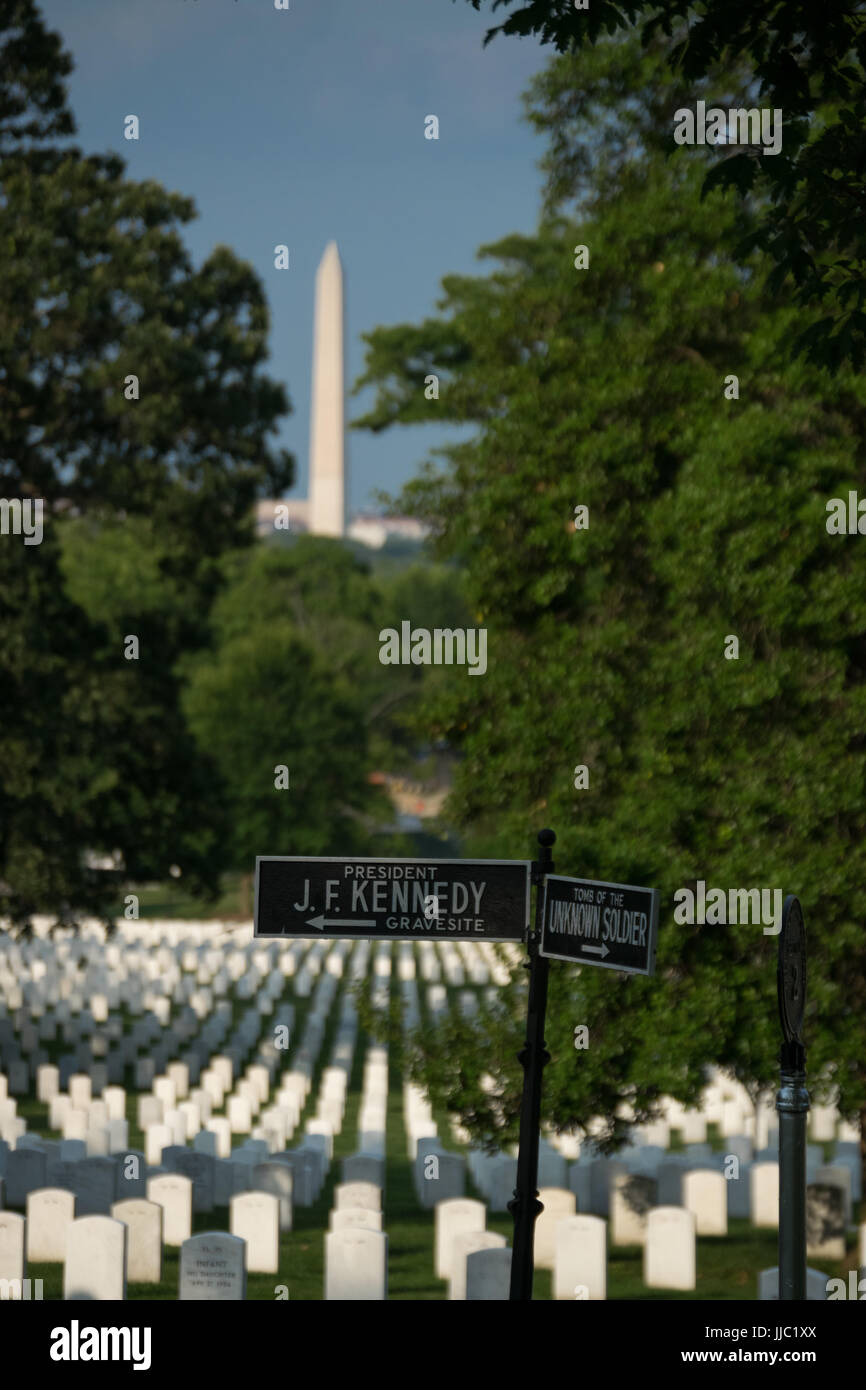 Tombe du Soldat inconnu au cimetière national d'Arlington, à Arlington, VA Banque D'Images