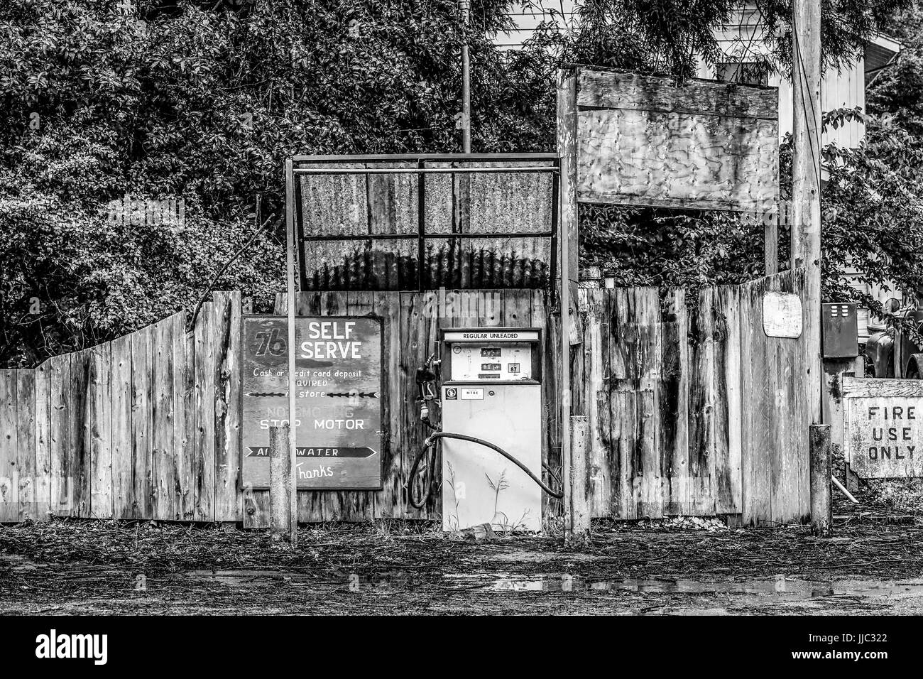 Amazing Redcrest Station Service dans le parc national de Redwood - ARCATA - CALIFORNIE - 16 AVRIL 2017 Banque D'Images