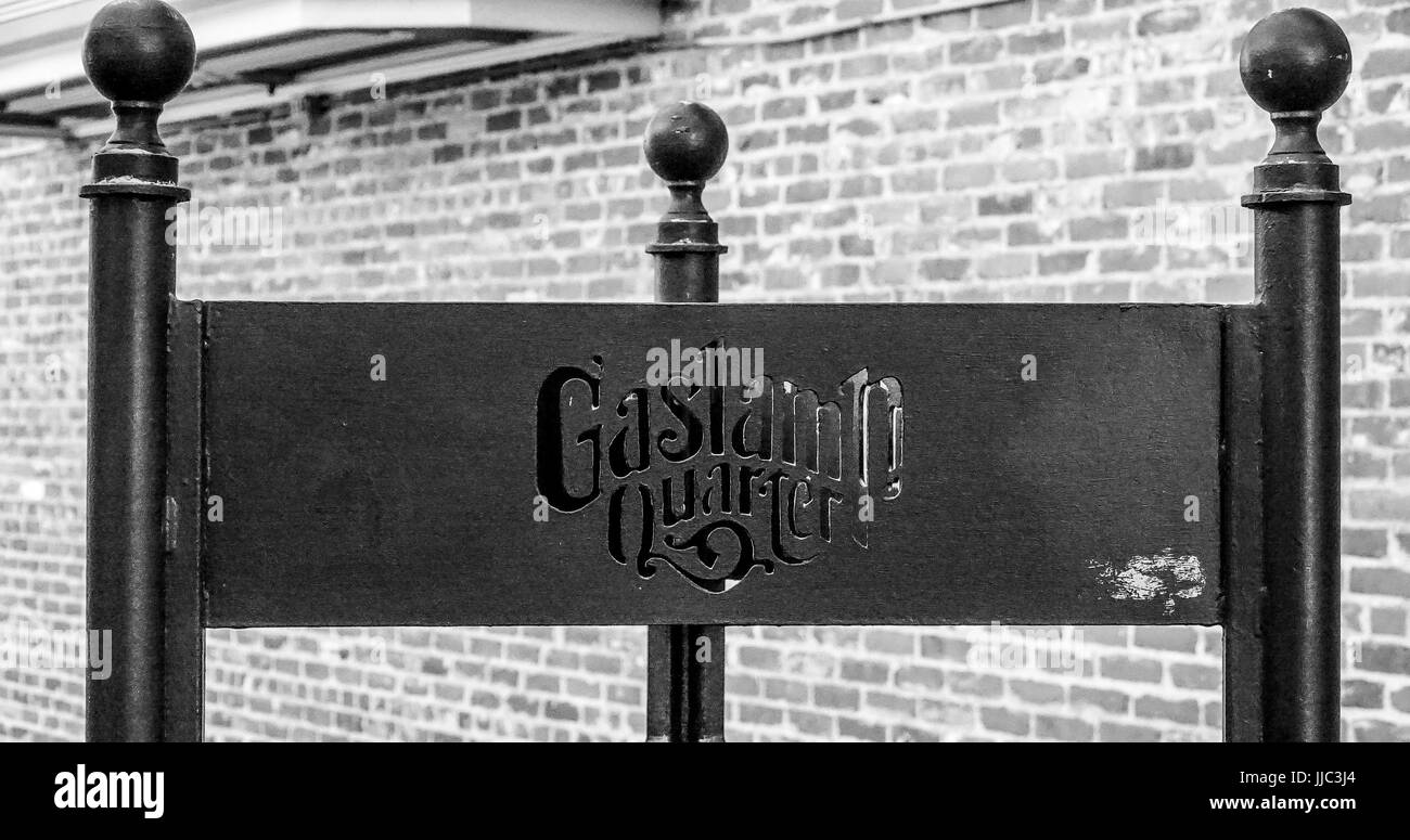 Célèbre de Gaslamp à San Diego - SAN DIEGO - CALIFORNIE - 21 AVRIL 2017 Banque D'Images