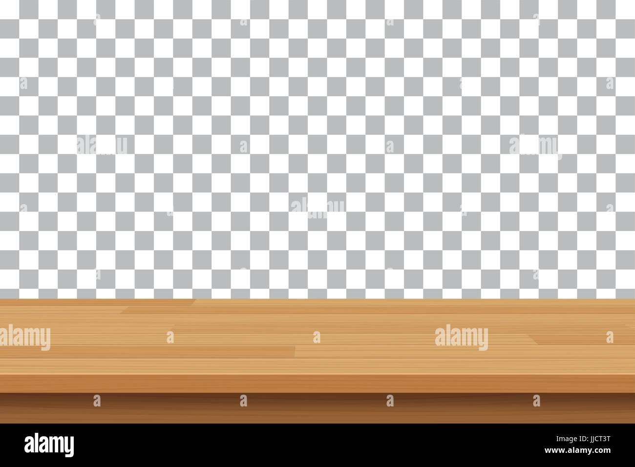 Haut de la table sur bois vecteur fond isolé Illustration de Vecteur