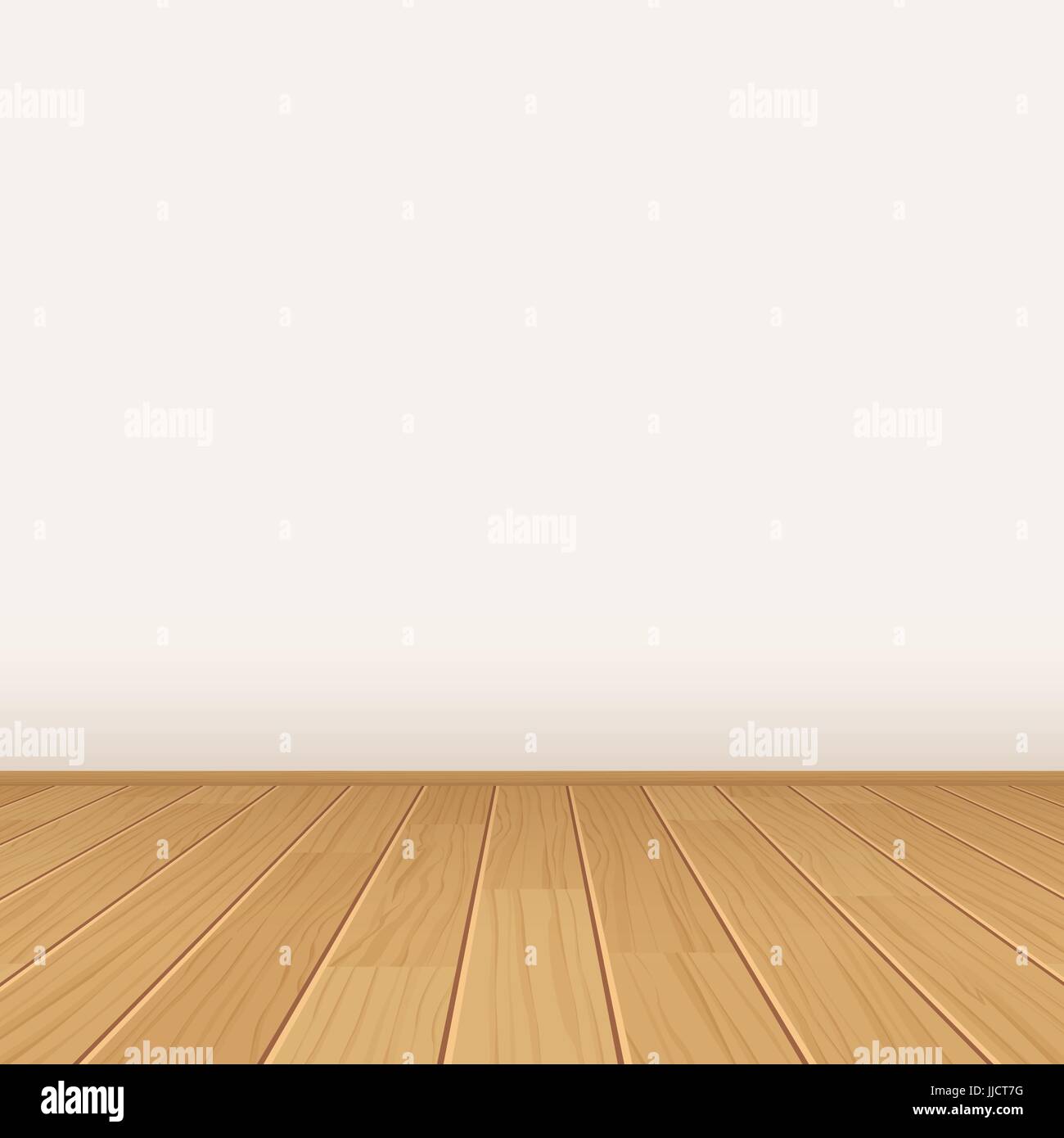 Vector salle vide avec mur et sol en parquet Illustration de Vecteur