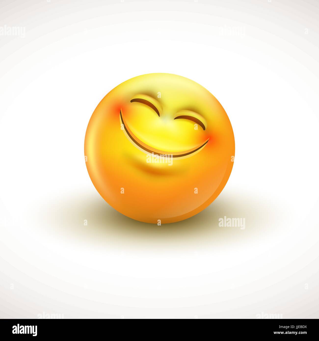 Cute smiling émoticone, Smiley, emoji - vector illustration Illustration de Vecteur