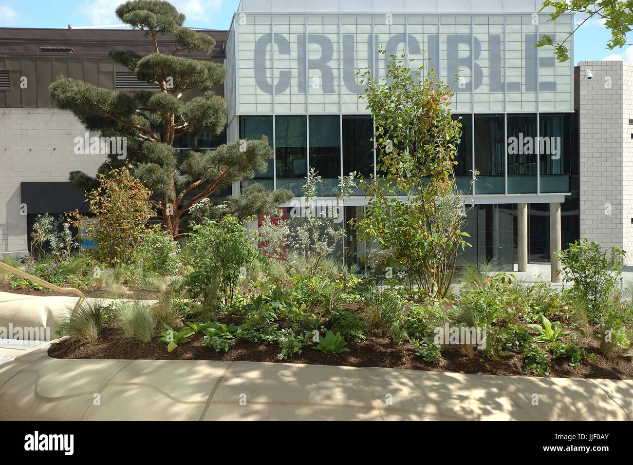 Théâtre Crucible, Tudor Square, Sheffield, South Yorkshire, Angleterre, Royaume-Uni, Europe Banque D'Images