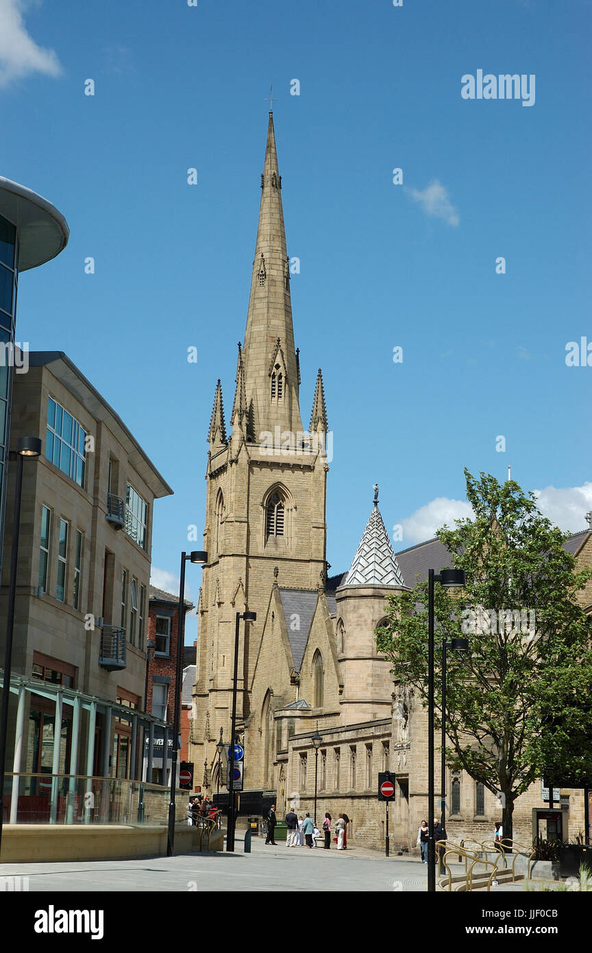 Cathédrale de l'église de St Marie, Norfolk rangée, Sheffield, Yorkshire du Sud. Les catholiques romains. Banque D'Images