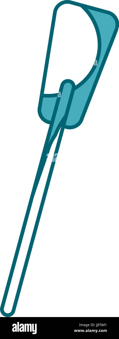L'aviron en bois design illustration vectorielle icône isolé Illustration de Vecteur