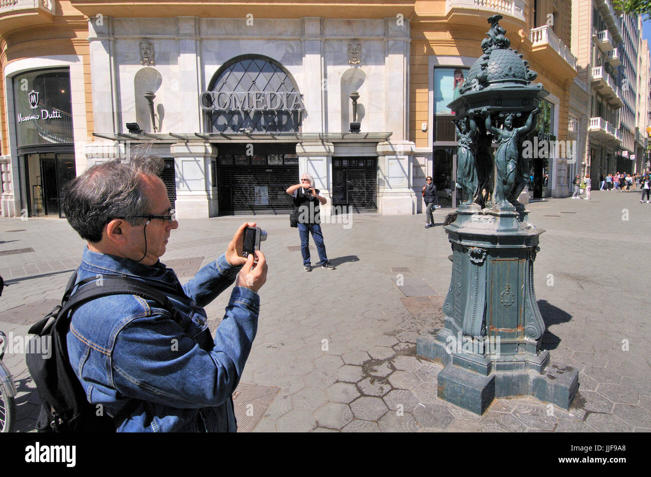 Fontaine Wallace. Passeig de Gracia. Barcelona Banque D'Images