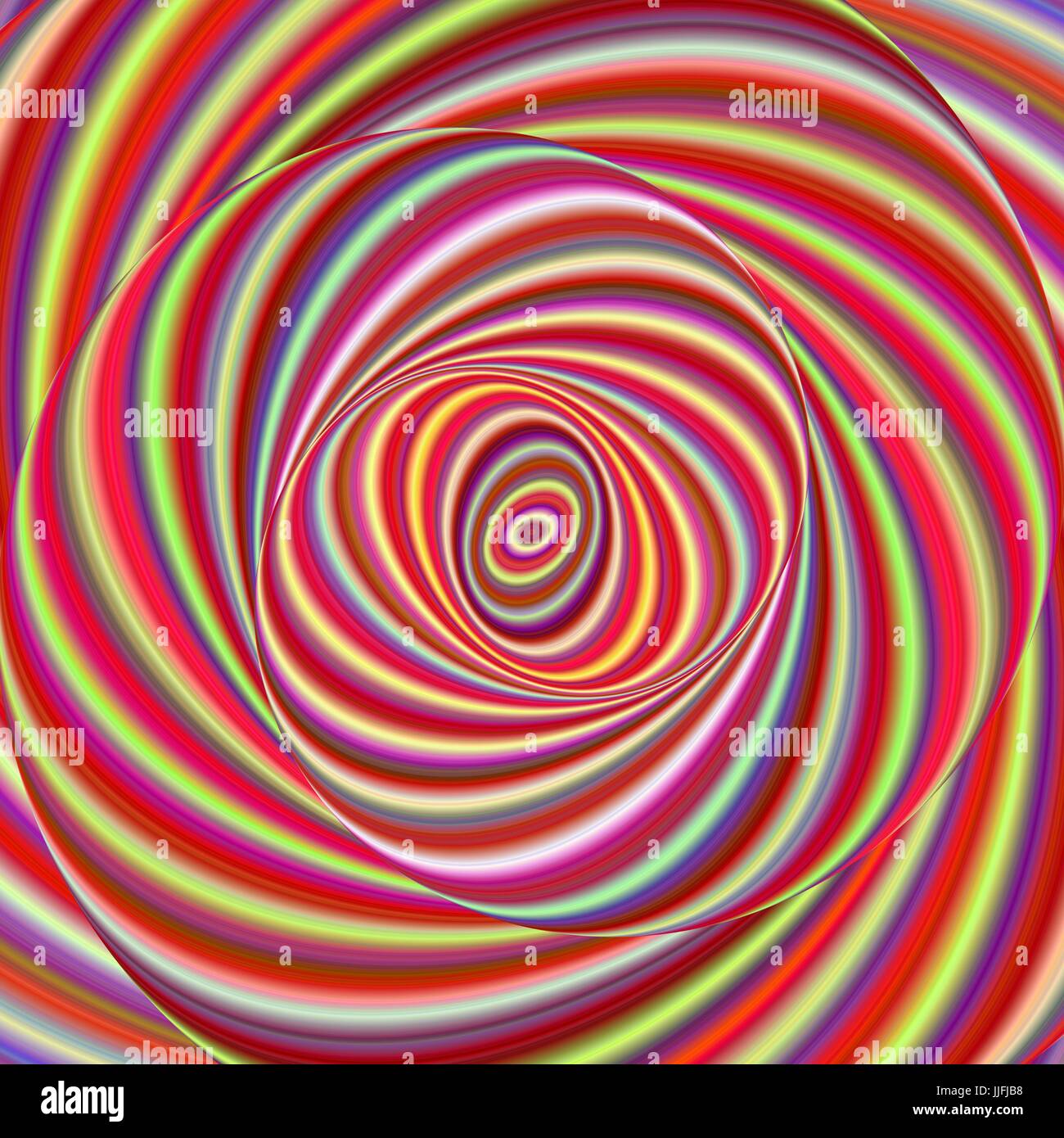 Contexte de l'art fractal ellipse multicolore Illustration de Vecteur