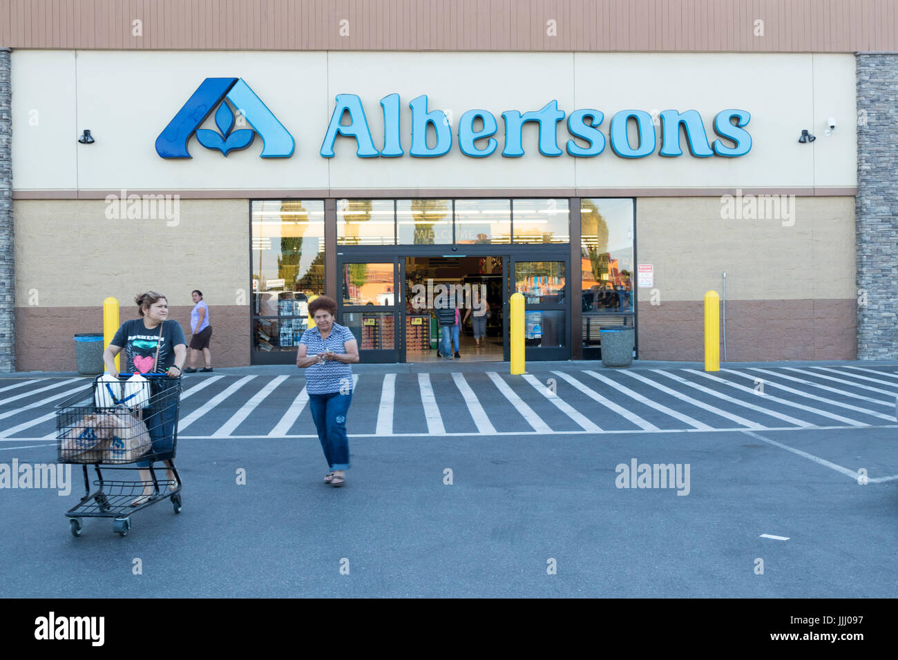 Extérieur, Albertsons Supermarché, Pasco, Washington State, USA Banque D'Images