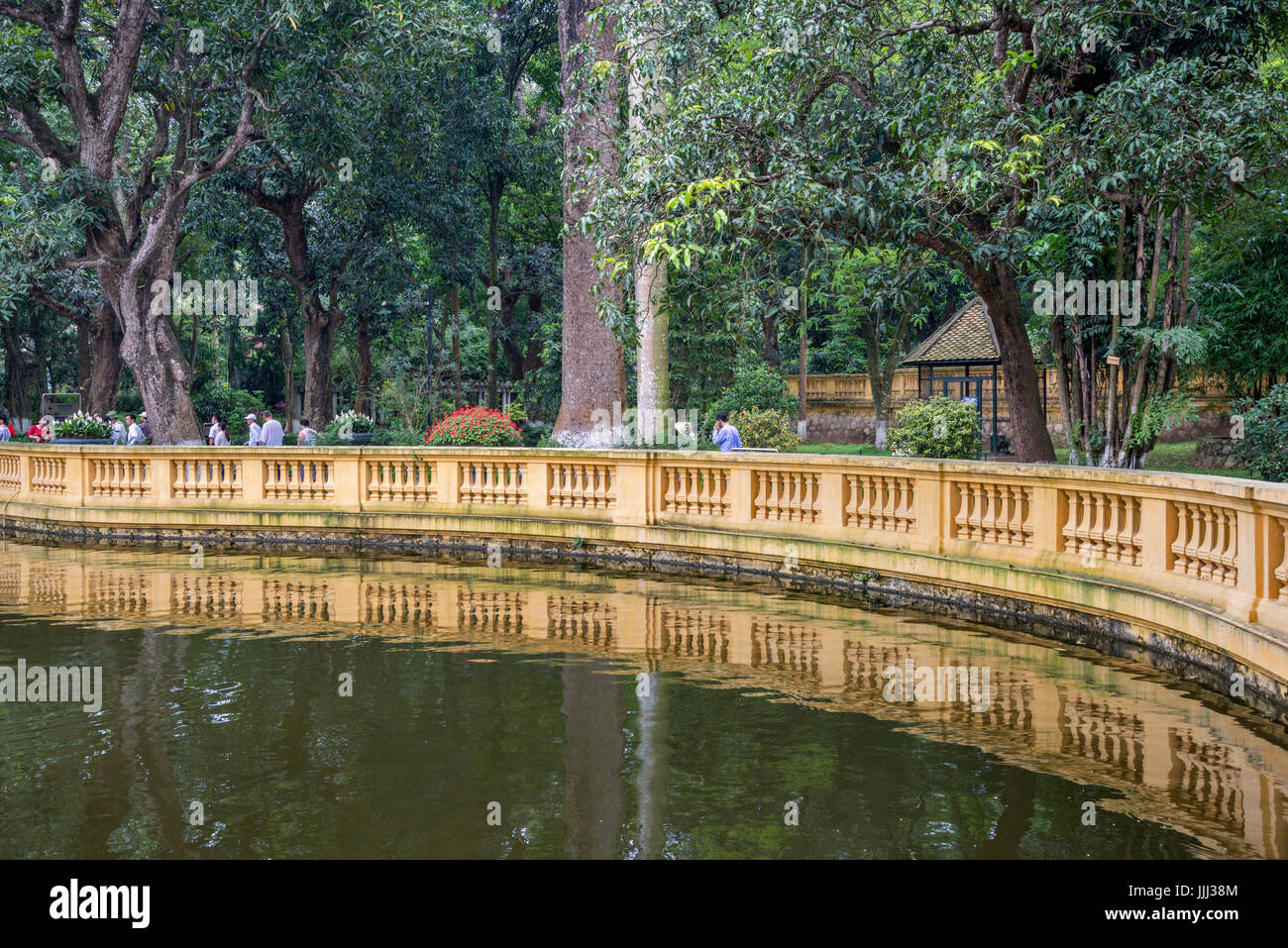 Ho Chi Minh, la Maison et jardin Hanoi Vietnam Banque D'Images
