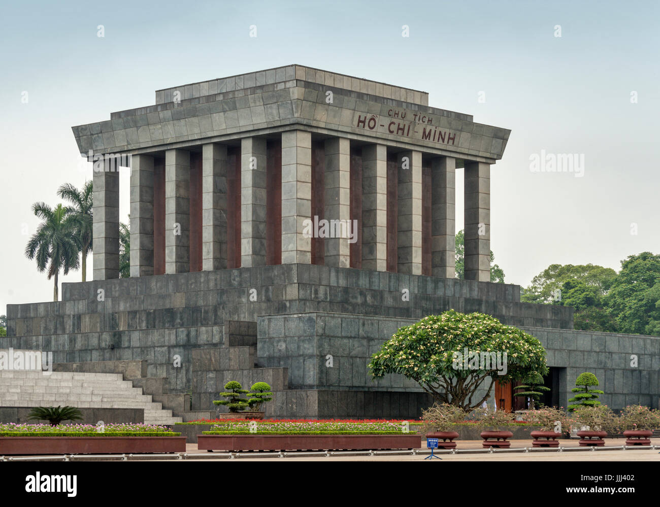 Le mausolée de Ho Chi Minh Vietnam Hanoi Banque D'Images