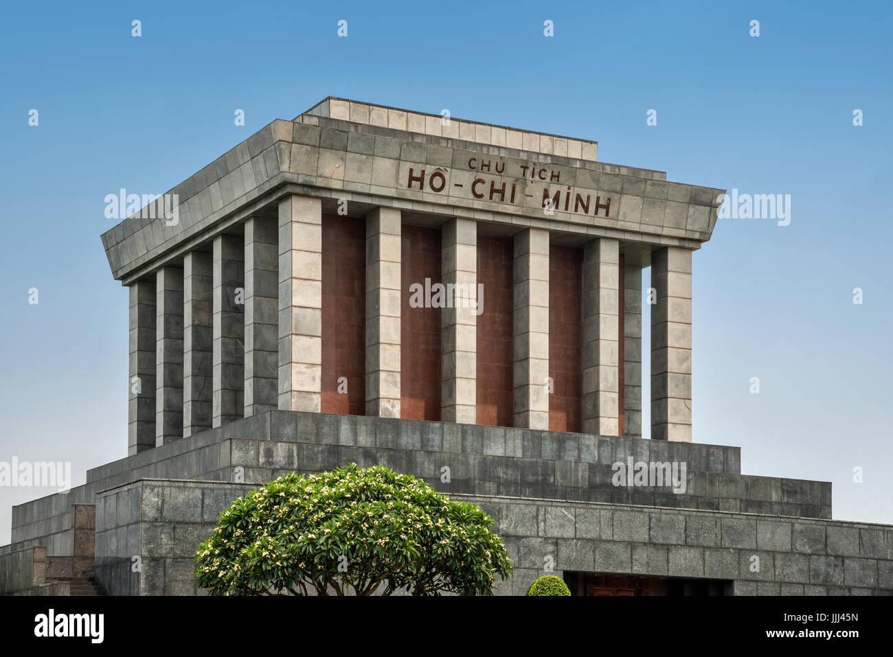 Le mausolée de Ho Chi Minh Vietnam Hanoi Banque D'Images