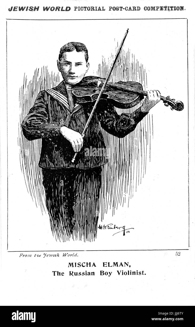 Mischa elman russian violinist Banque de photographies et d’images à haute résolution Alamy