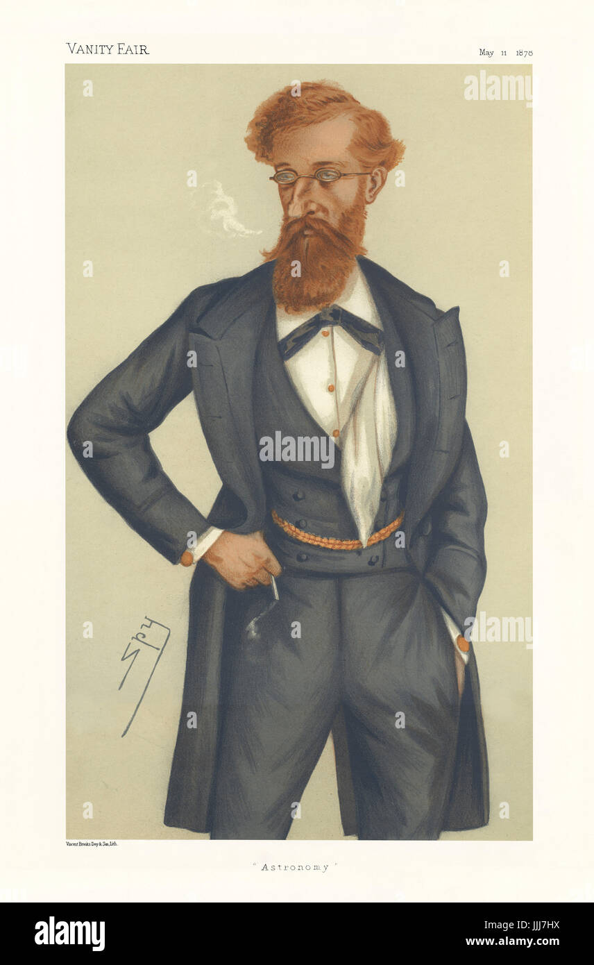 James Ludovic Lindsay (Lord Lindsay) MP - portrait debout. Vanity Fair caricature de Spy (De son vrai nom Sir Leslie Matthew Ward, 21 novembre 1851 - 15 mai 1922). Sous-titre suivant 'Astronomie', datée du 11 mai 1878. (Lithographie de Vincent Brooks, Day & Son) JL : 26e comte de Crawford, 9e comte de Balcarres, et président de la Royal Astronomical Society : 1847 - 31 janvier 1913. Banque D'Images