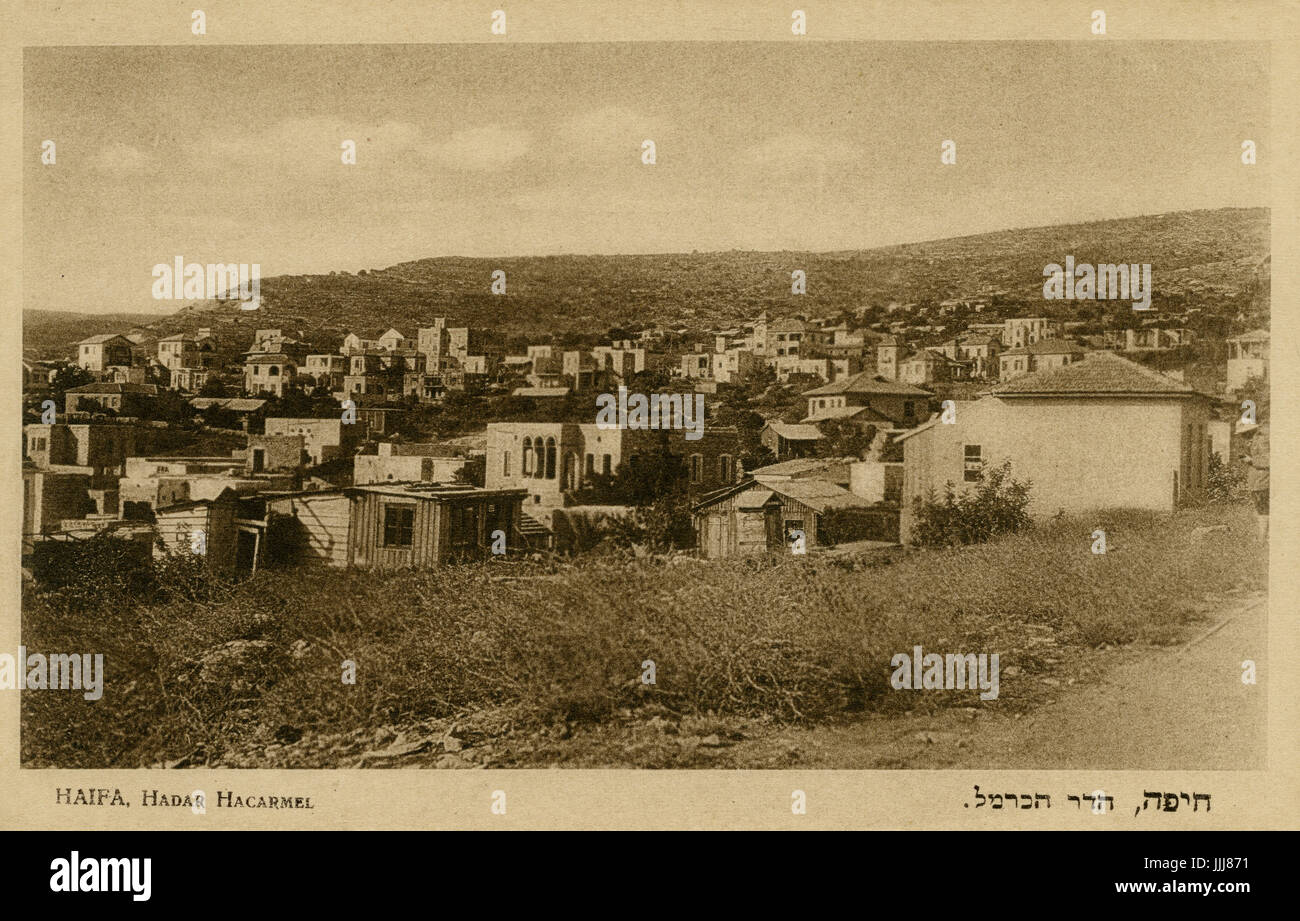 Hadar HaCarmel, district de Haïfa, Palestine (aujourd'hui Israël), 1920 / 1930 Banque D'Images