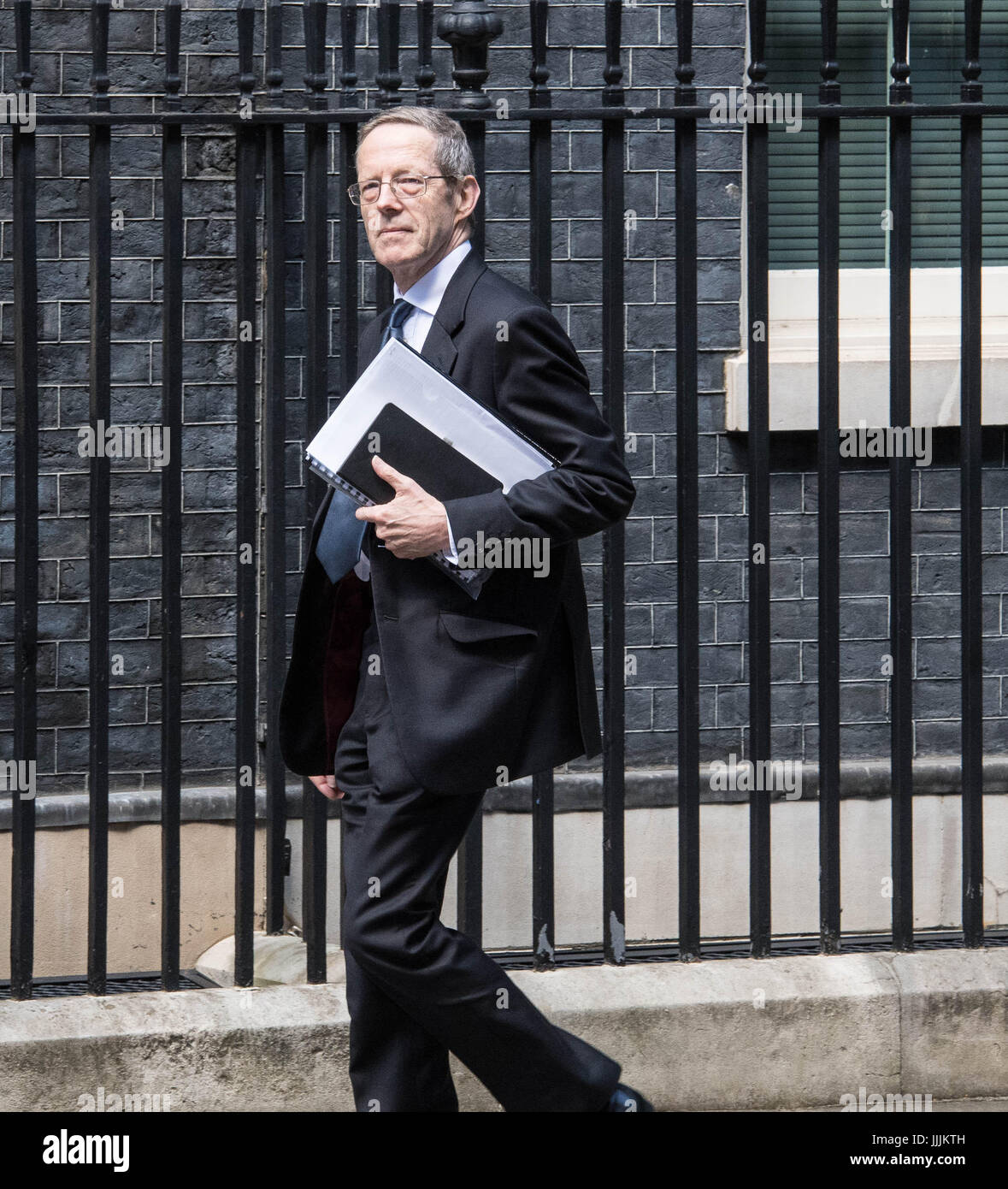 Londres 20 juillet 2017, Mike Cherry, président de la Fédération des petites Biusiness, arrive au 10 Downing Streete pour la première réunion du nouveau Conseil Busiess Brexit Crédit : Ian Davidson/Alamy Live News Banque D'Images