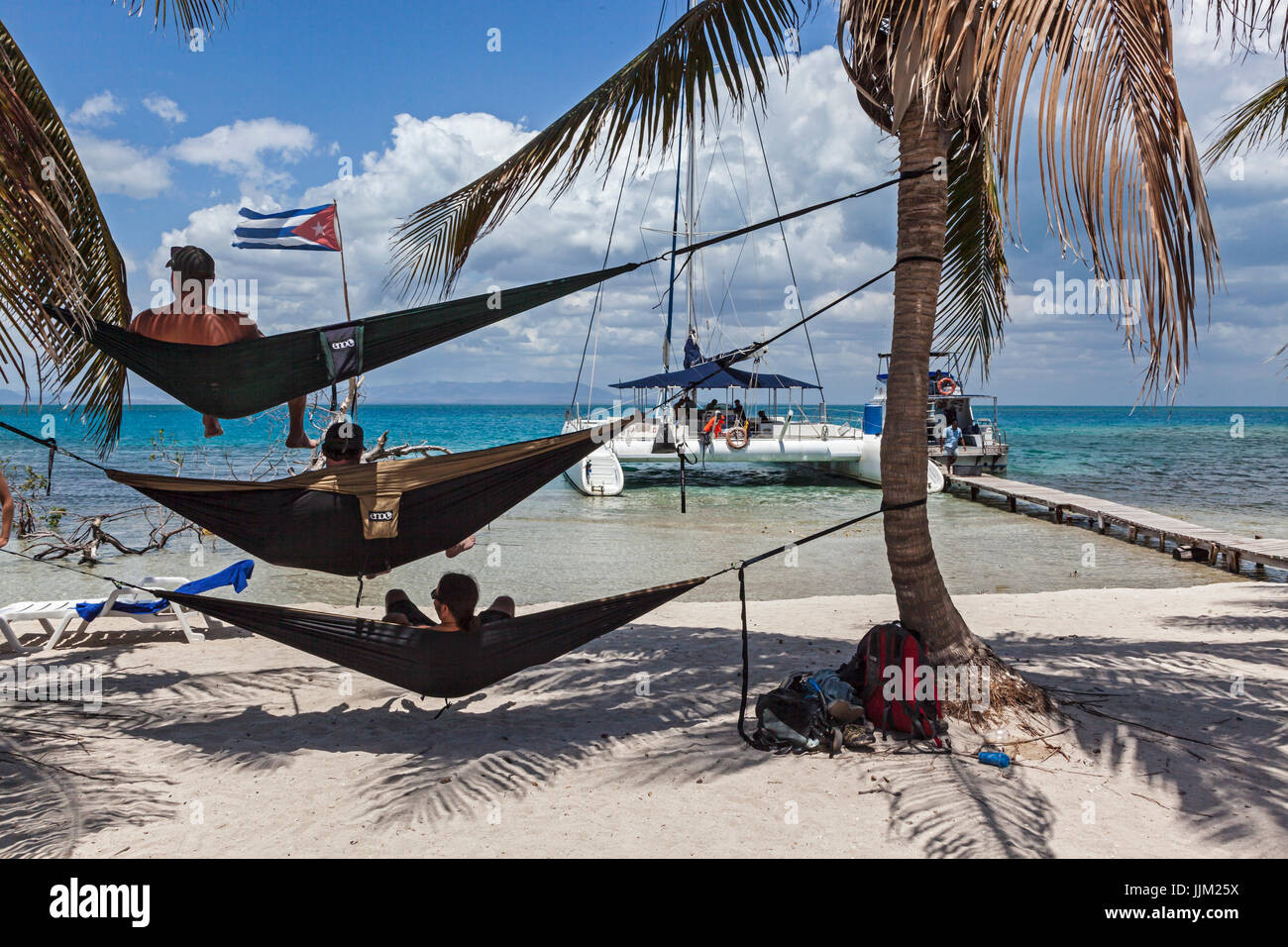 L'île tropicale de Cayo Iguana accessibles par bateau depuis Playa Ancon  est une destination touristique - Trinidad, Cuba Photo Stock - Alamy