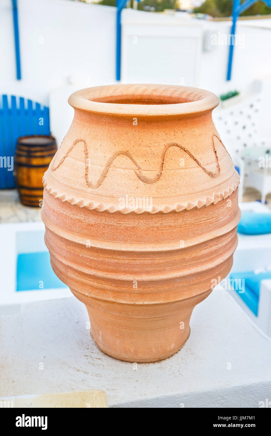 Close up de style grec vase en céramique, des détails architecturaux Photo  Stock - Alamy