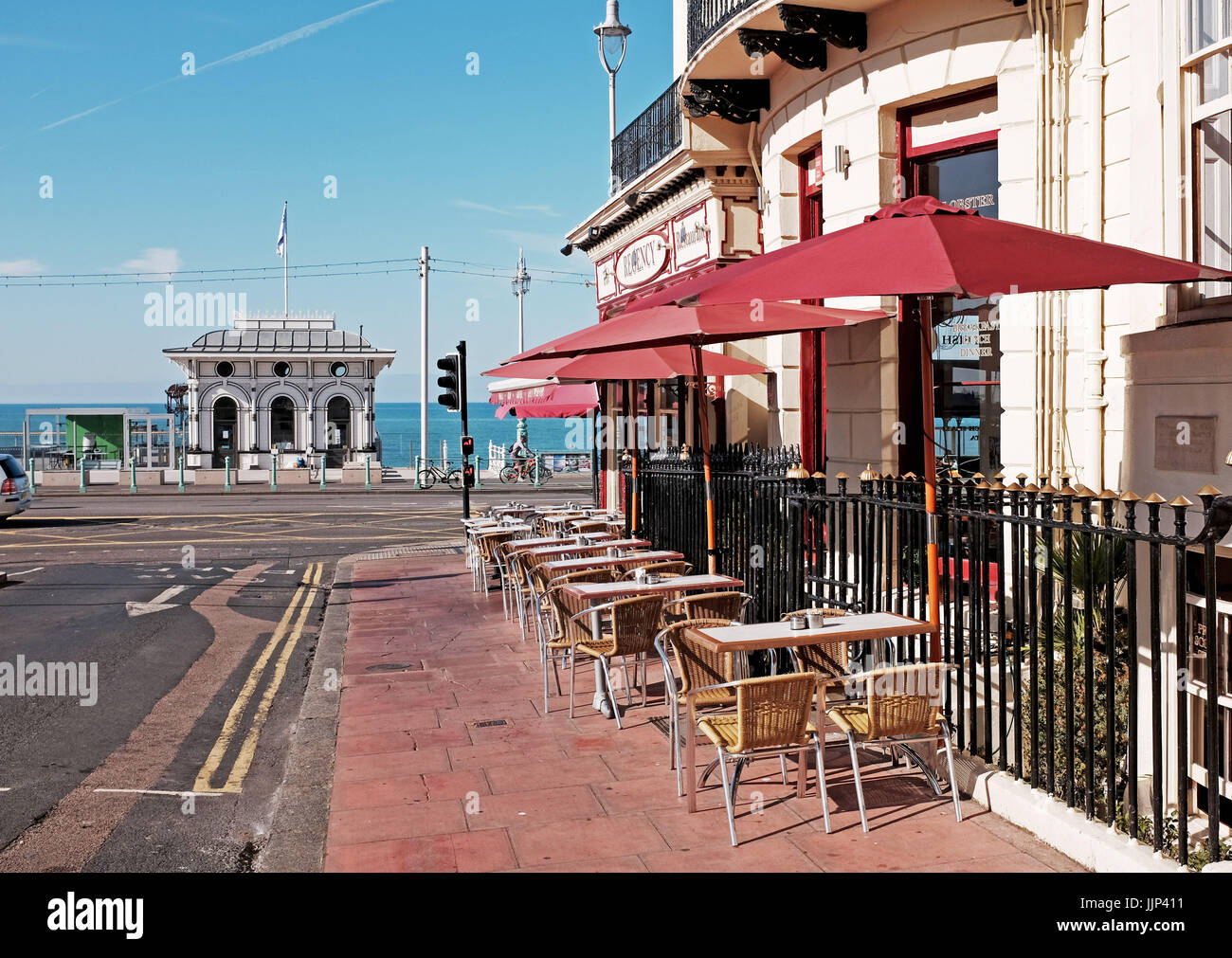 La célèbre Regency Restaurant de fruits de mer sur le front de mer de Brighton UK Banque D'Images