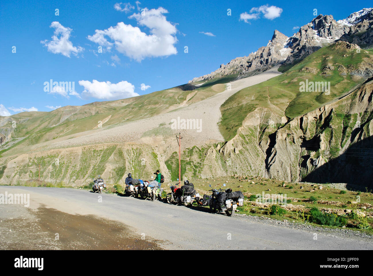 Ladakh en vélo Banque D'Images