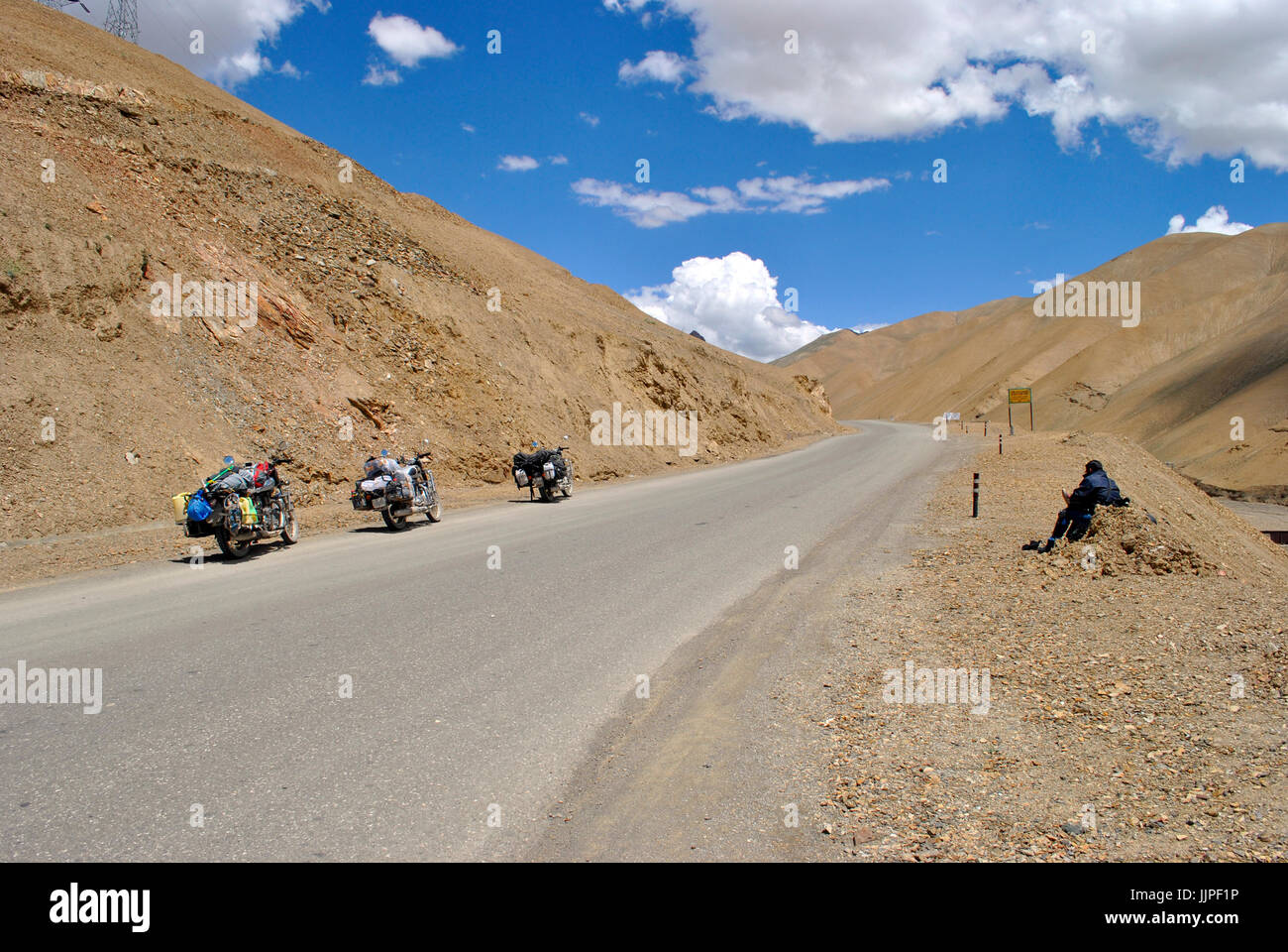 Le Ladakh en vélo Banque D'Images