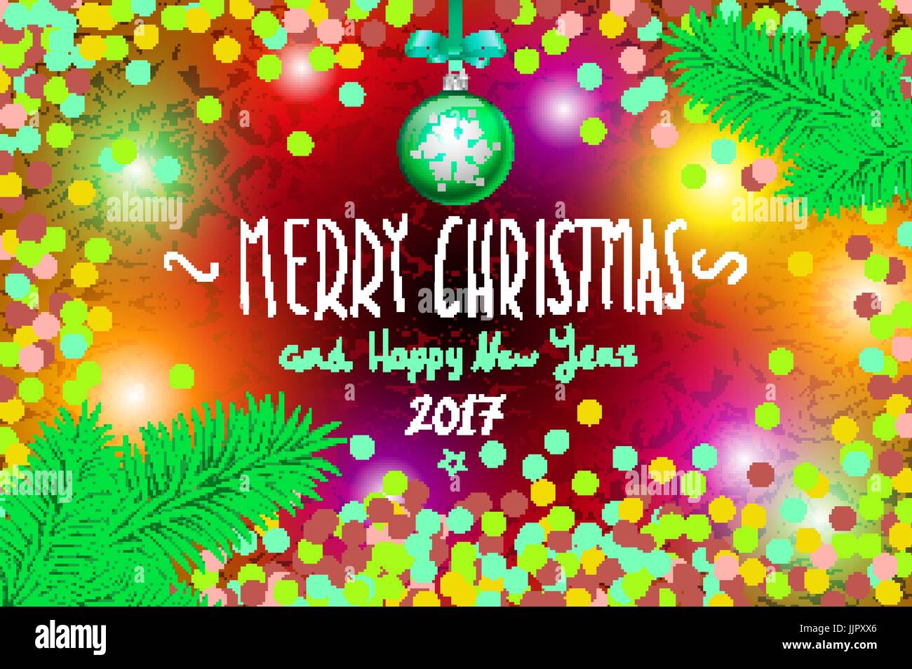 Couleur brillant Lumières de Noël guirlande de noël pour la conception