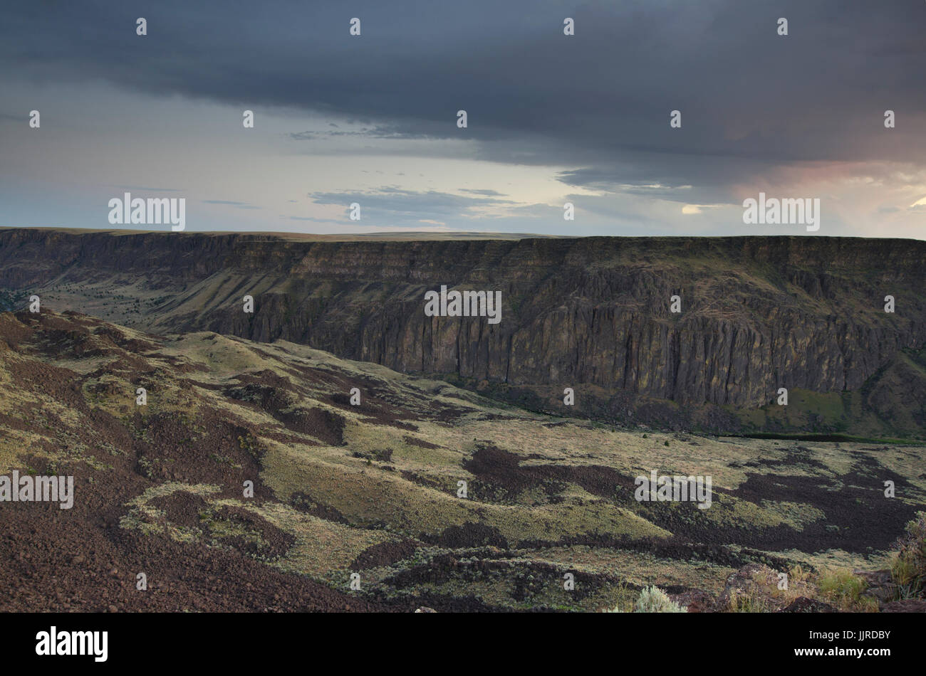 Owyhee River Canyon Sunset Oregon Banque D'Images