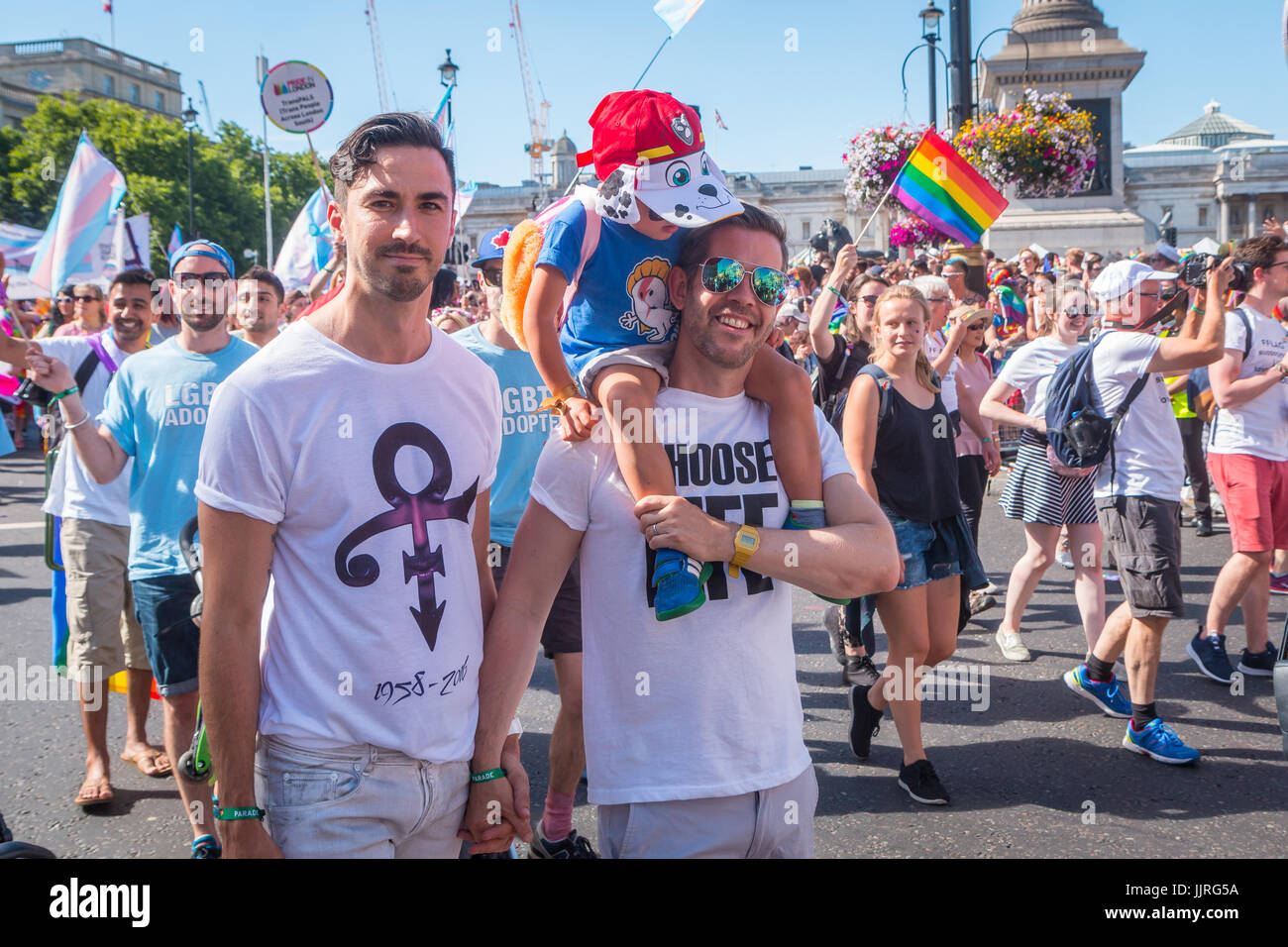 Les parents Gay Pride à Londres en 2017 - parade Banque D'Images