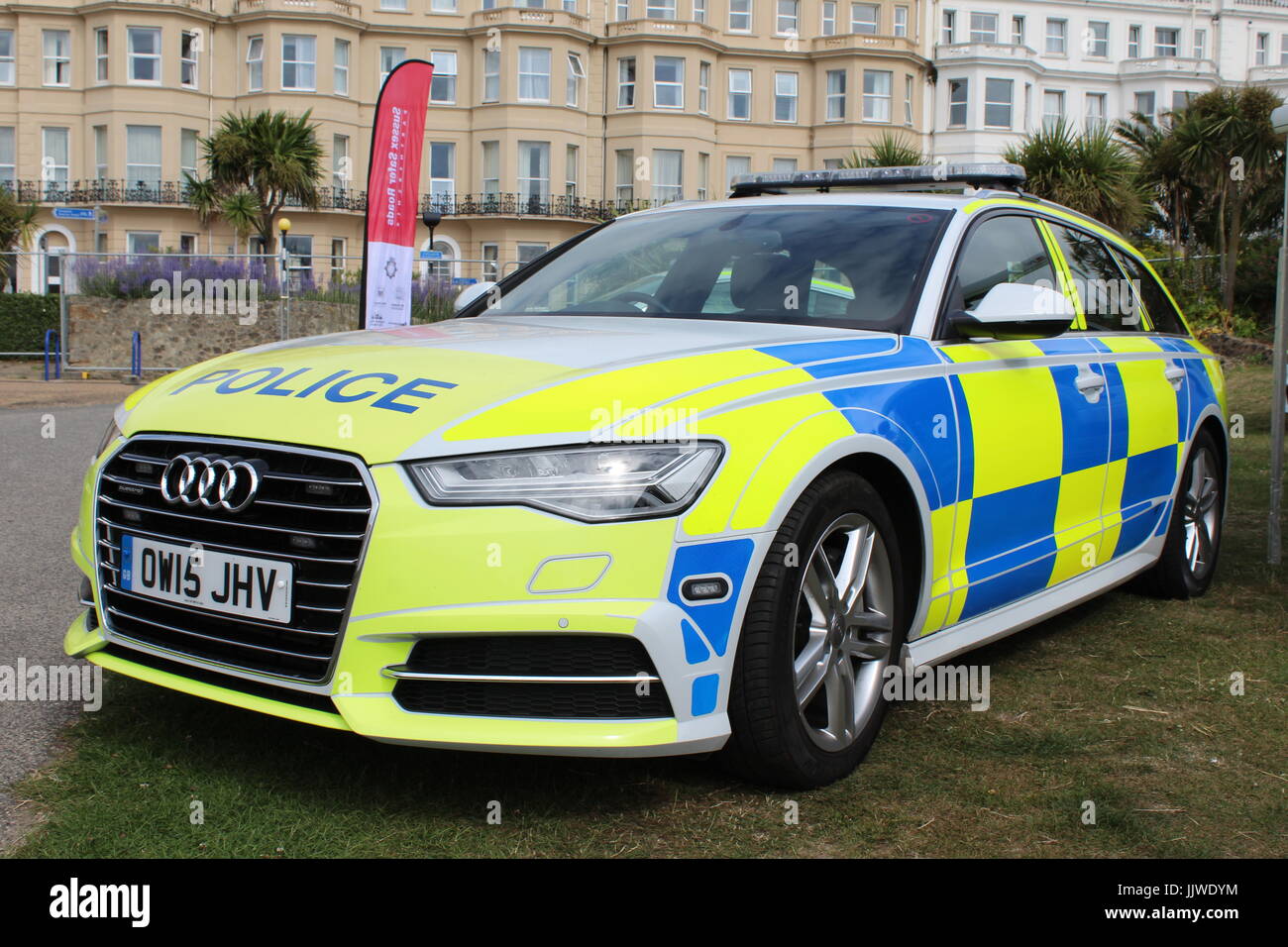 Voiture DE POLICE DE SUSSEX DÉMONSTRATEUR AUDI A6 Banque D'Images